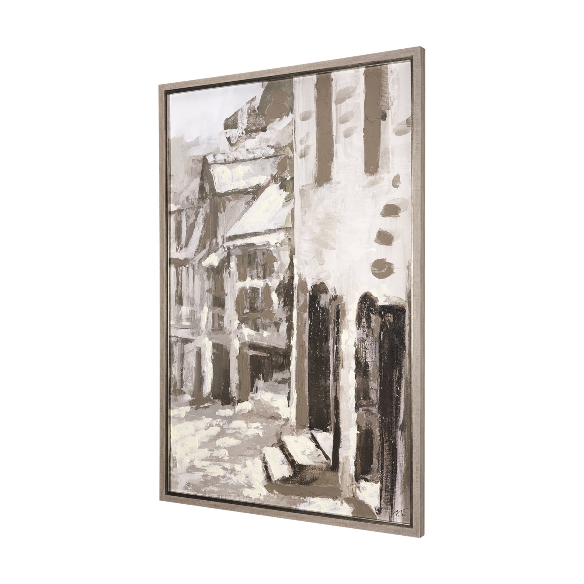 Old Lane II by Mercana Studio a Hand Embellished Textured Framed Art Print — product photograph