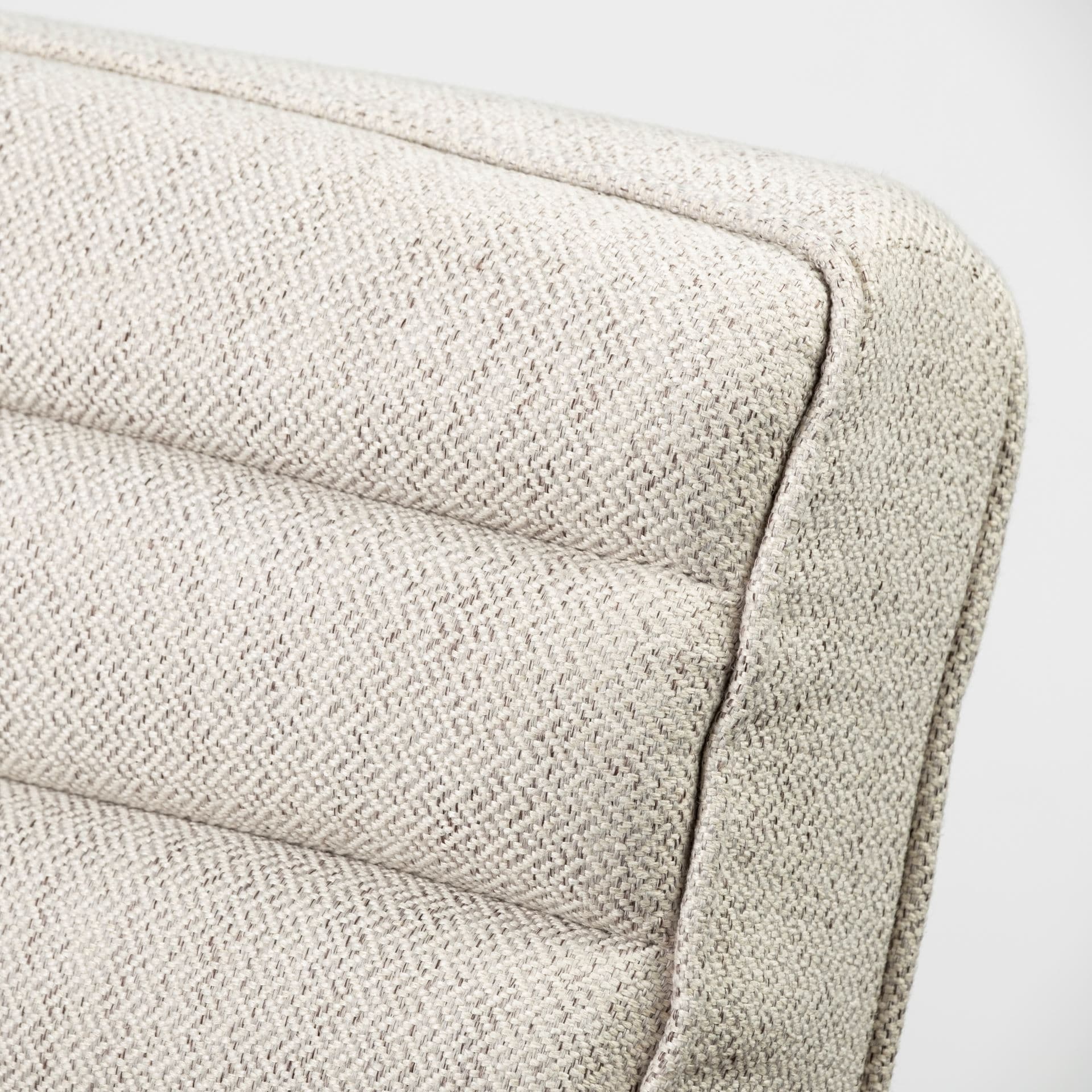 Ajax II Cream Fabric W/ Brown Wooden Frame Accent Chair — product photograph