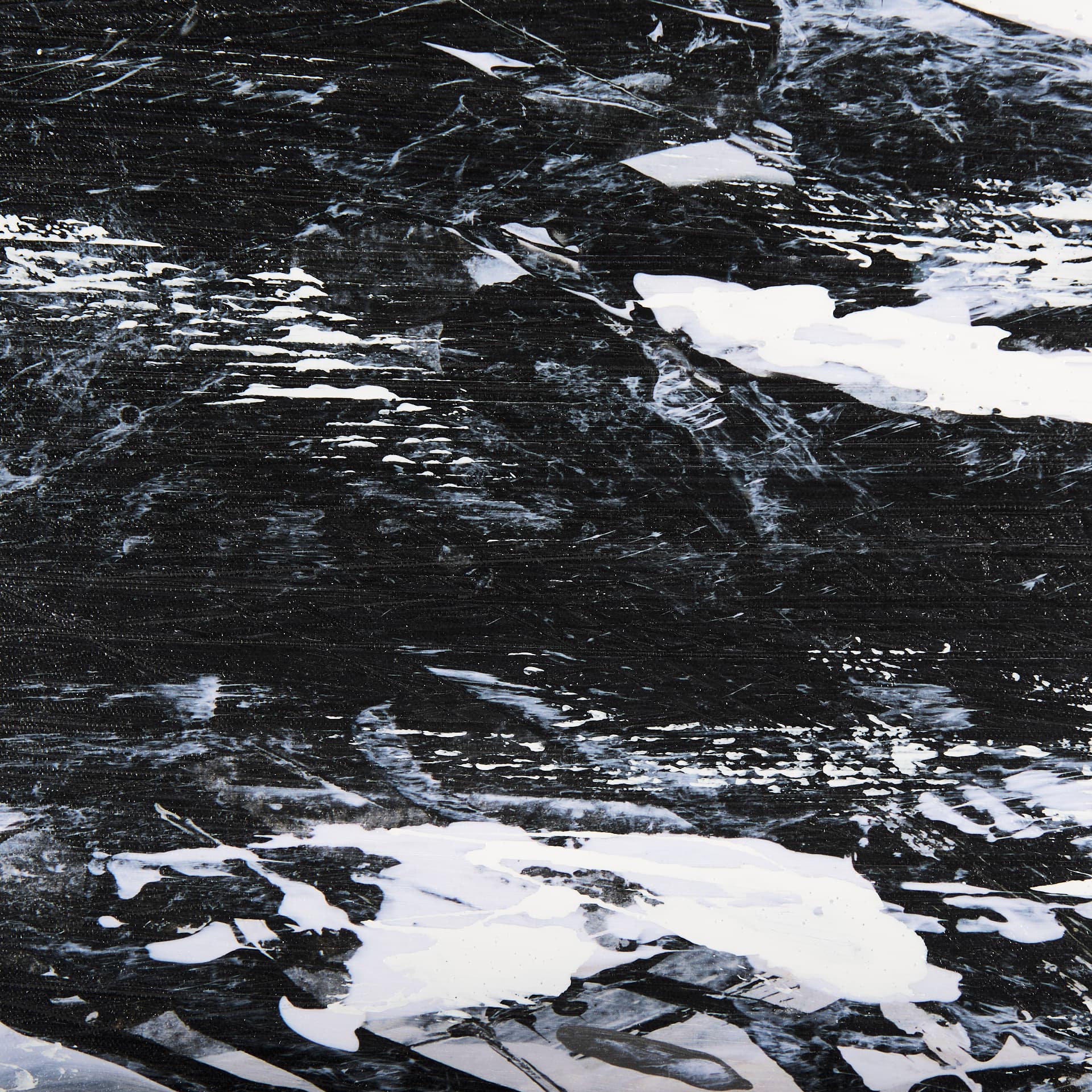 Black Strokes I by Mercana Studio a Hand Embellished Textured Framed Canvas — product photograph