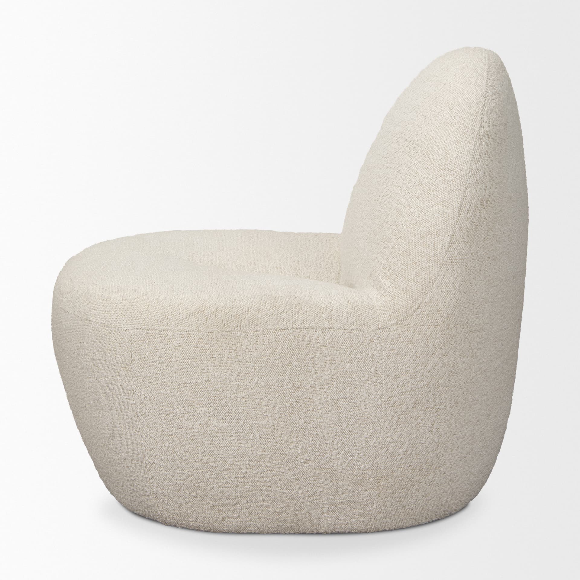Beverly Cream Boucle Accent Chair — product photograph