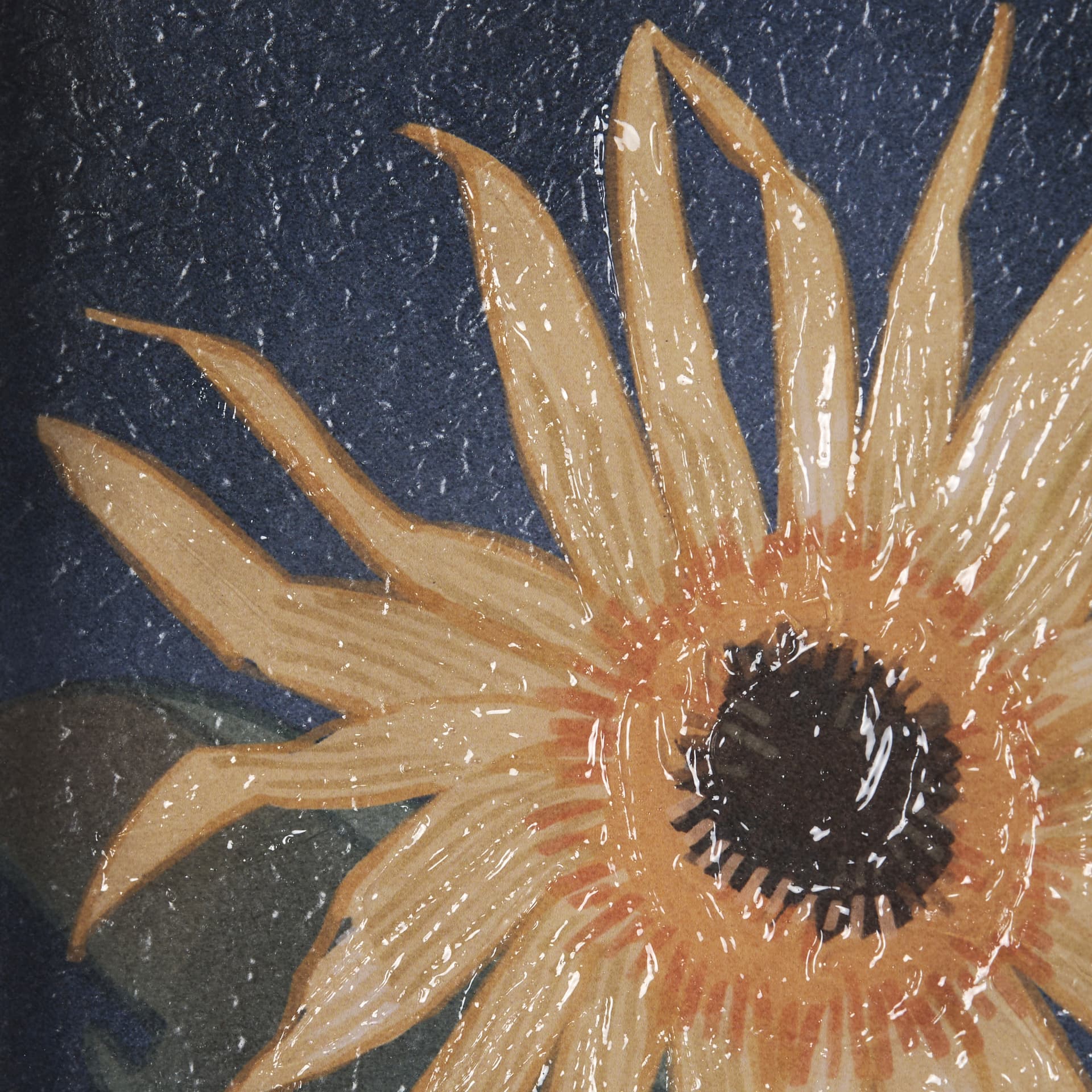 Flower Portrait IX by Mercana Studio a Hand Embellished Textured Framed Art Print Matted under Glass — product photograph
