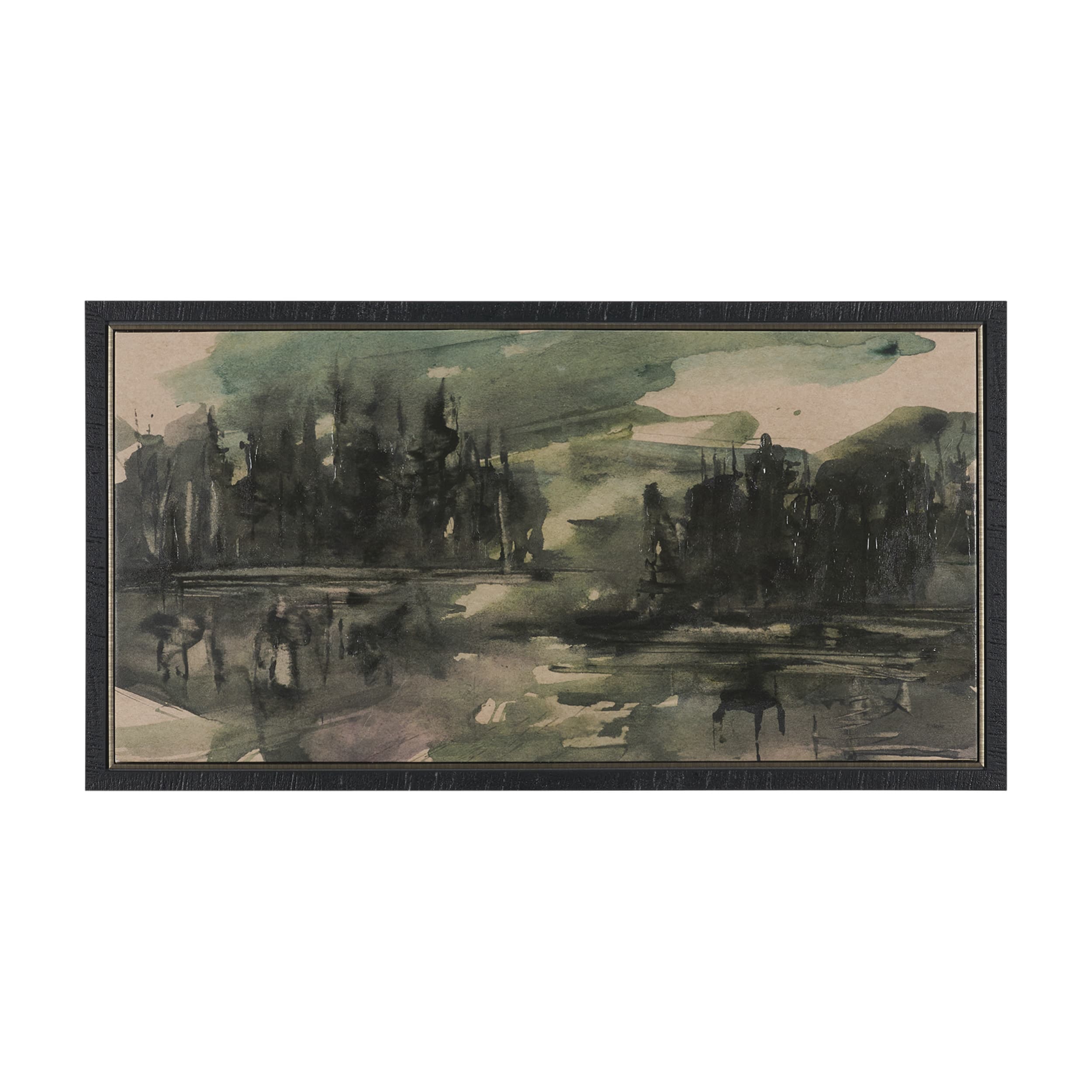 Dusk by Mercana Studio Hand-Embellished Textured Framed Canvas Artwork — product photograph
