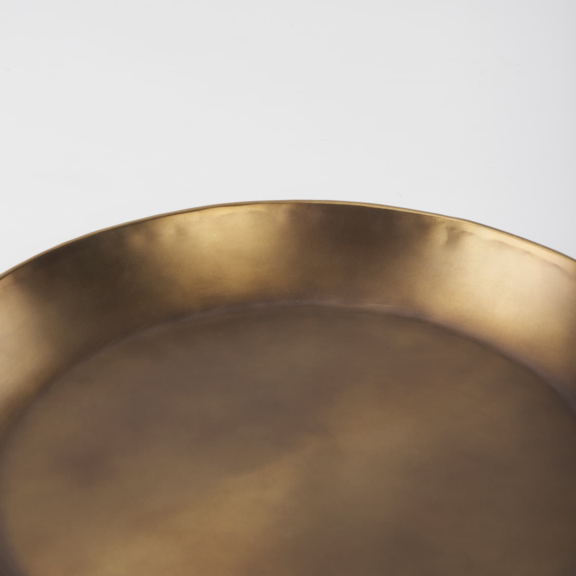 Eagan 16.0L x 16.0W x 1.5H Brass Aluminium Tray Small — product photograph