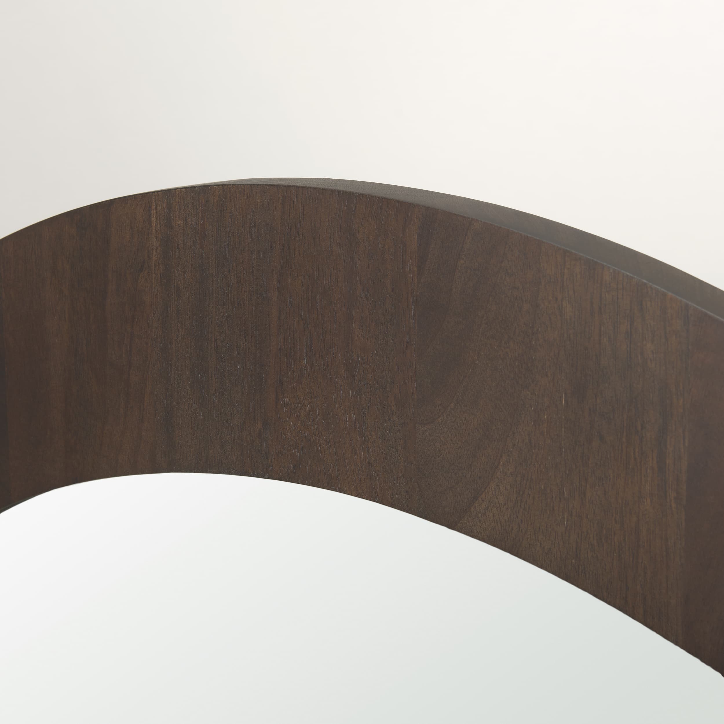 Celeste Dark Brown Wood Large Mirror — product photograph