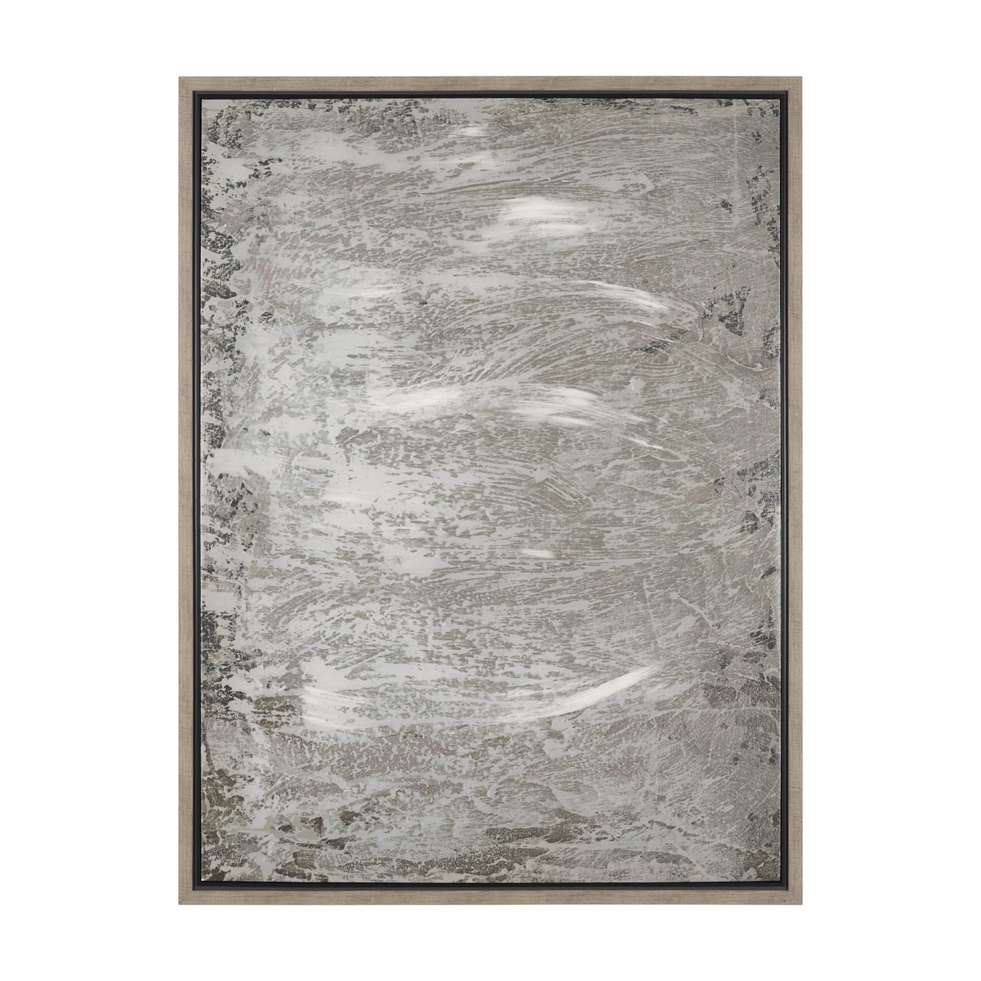 Verdant I by Mercana Studio Hand-Embellished Textured Framed Canvas Artwork — product photograph