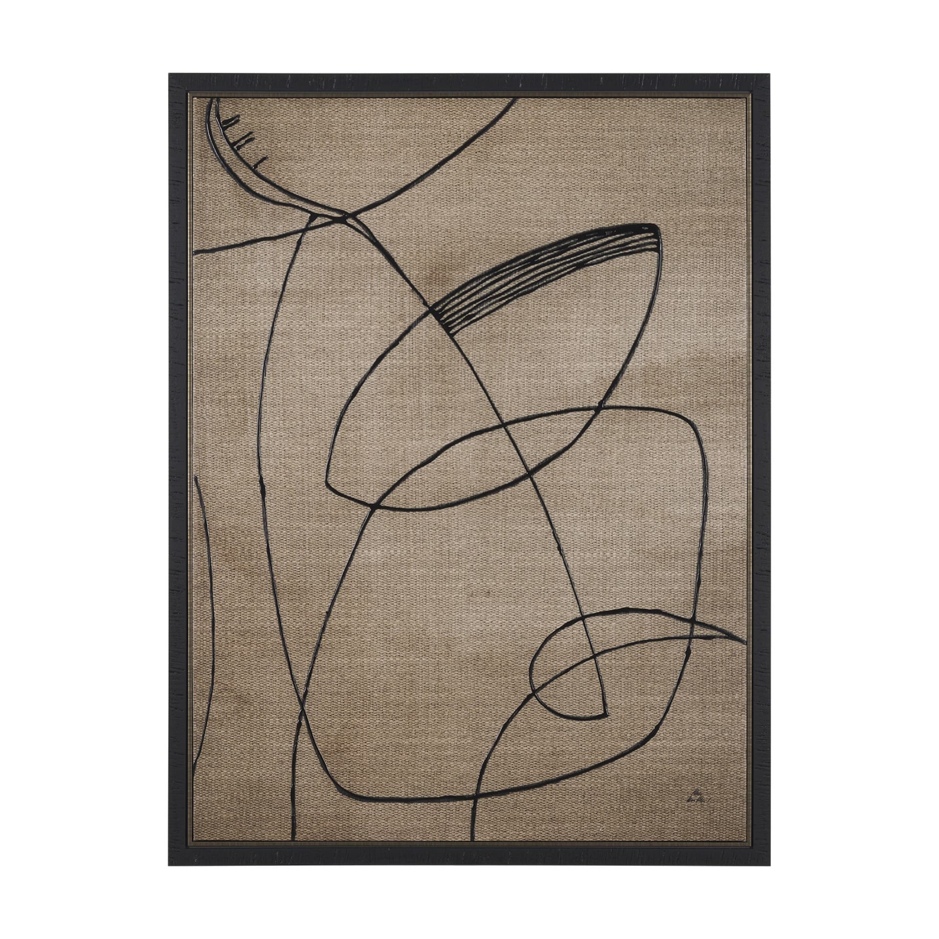 Mandolin Music by Mercana Studio a Hand Embellished Textured Canvas — product photograph