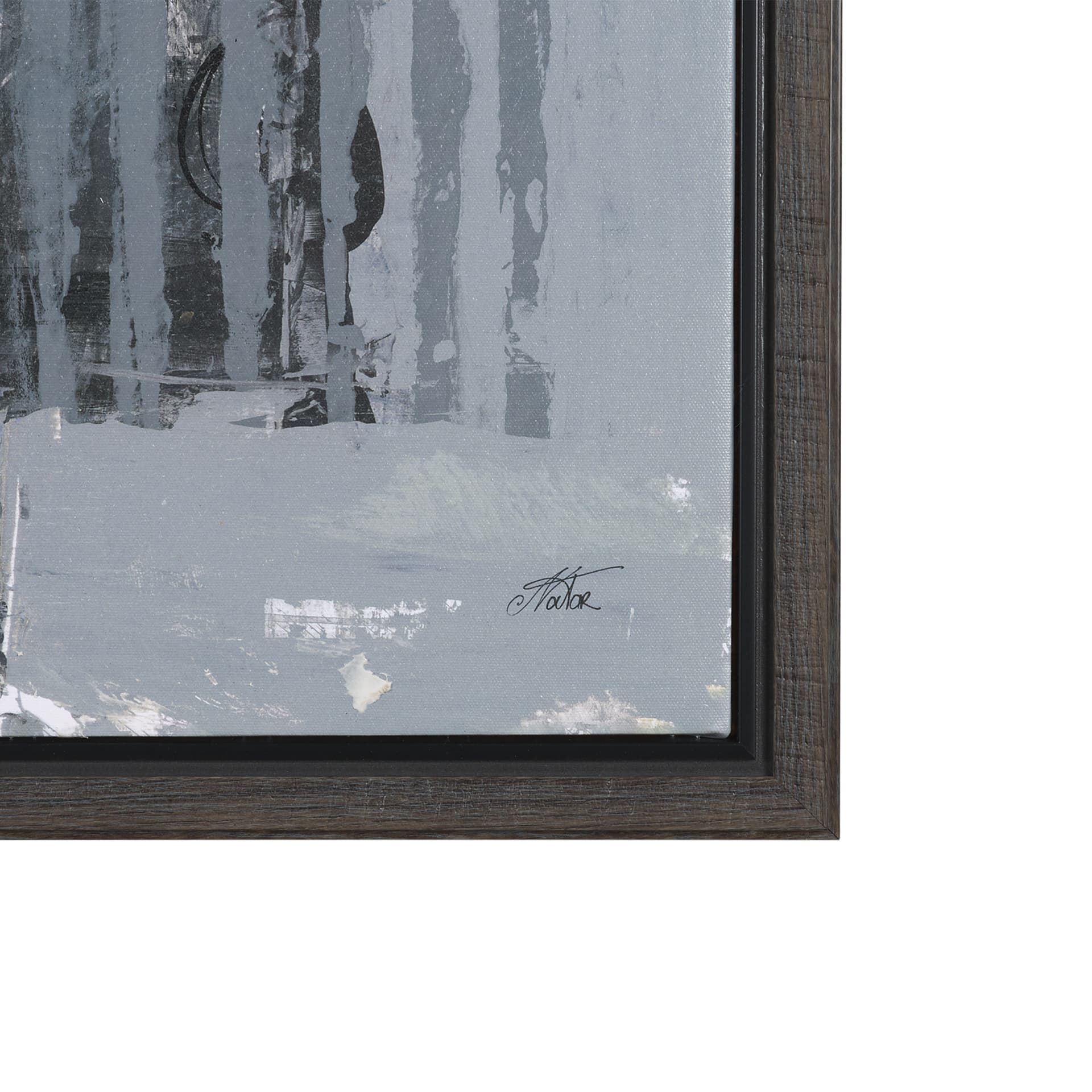 Community 4C by Mercana Studio Hand-Embellished Textured Framed Canvas Artwork — product photograph