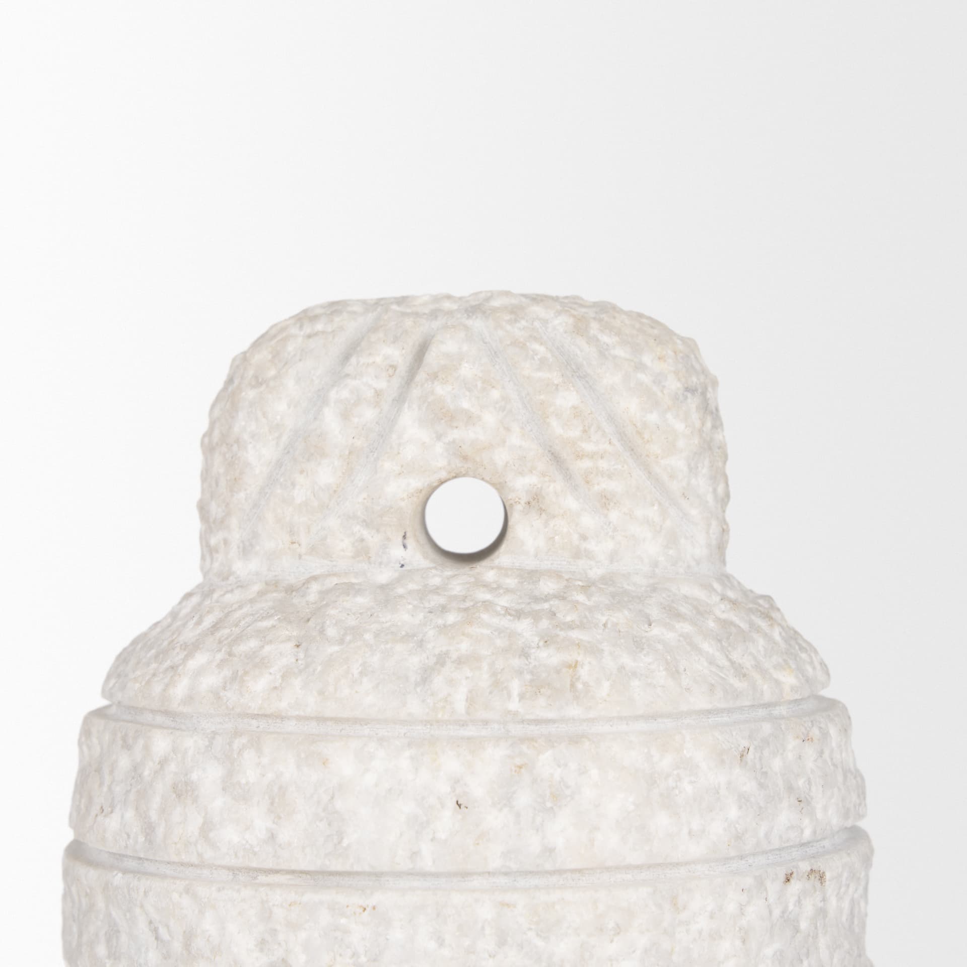 Irina Small White Marble Door Stopper — product photograph