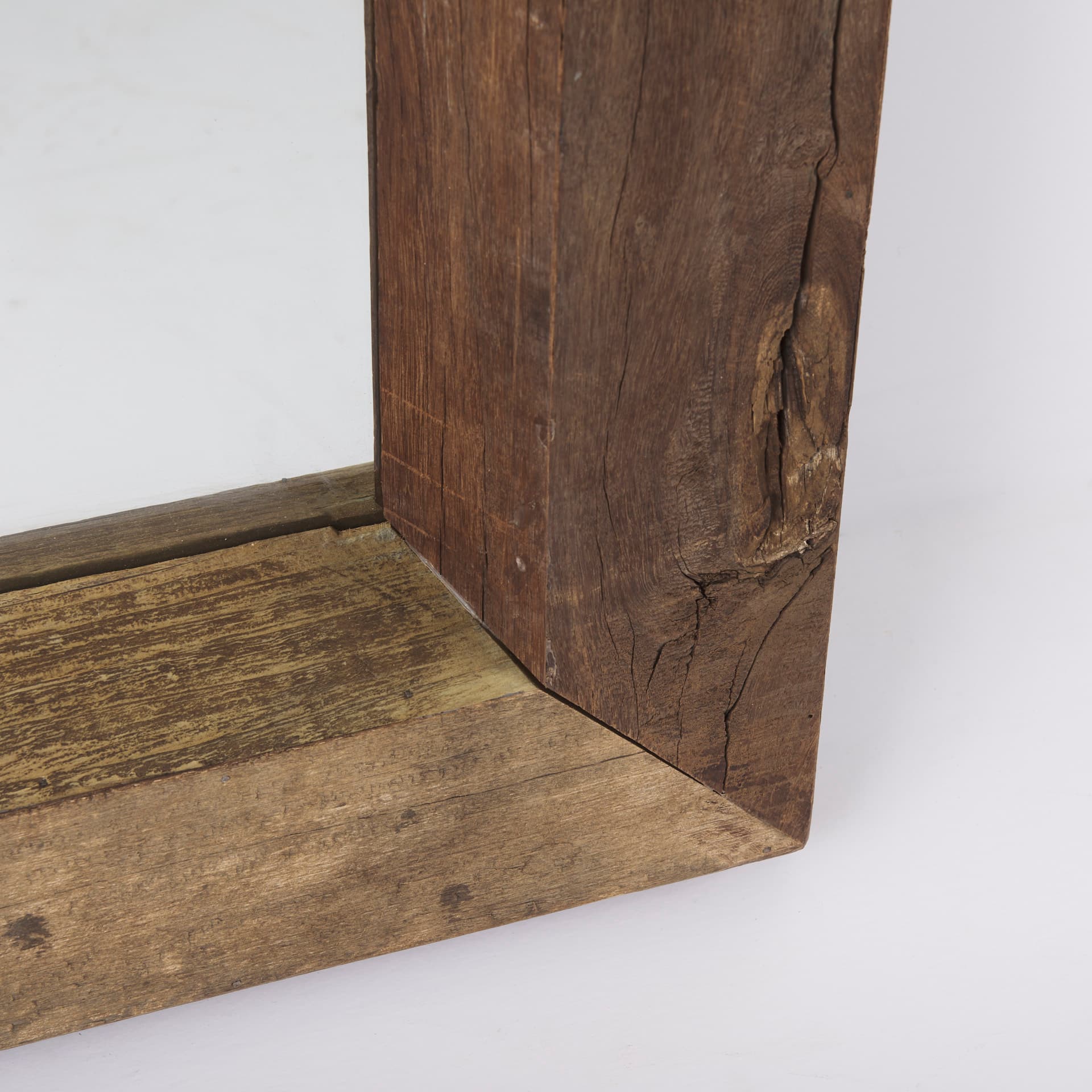 Gerome 31.0L x 5.0W x 86.0H Brown Wooden Floor Mirror — product photograph