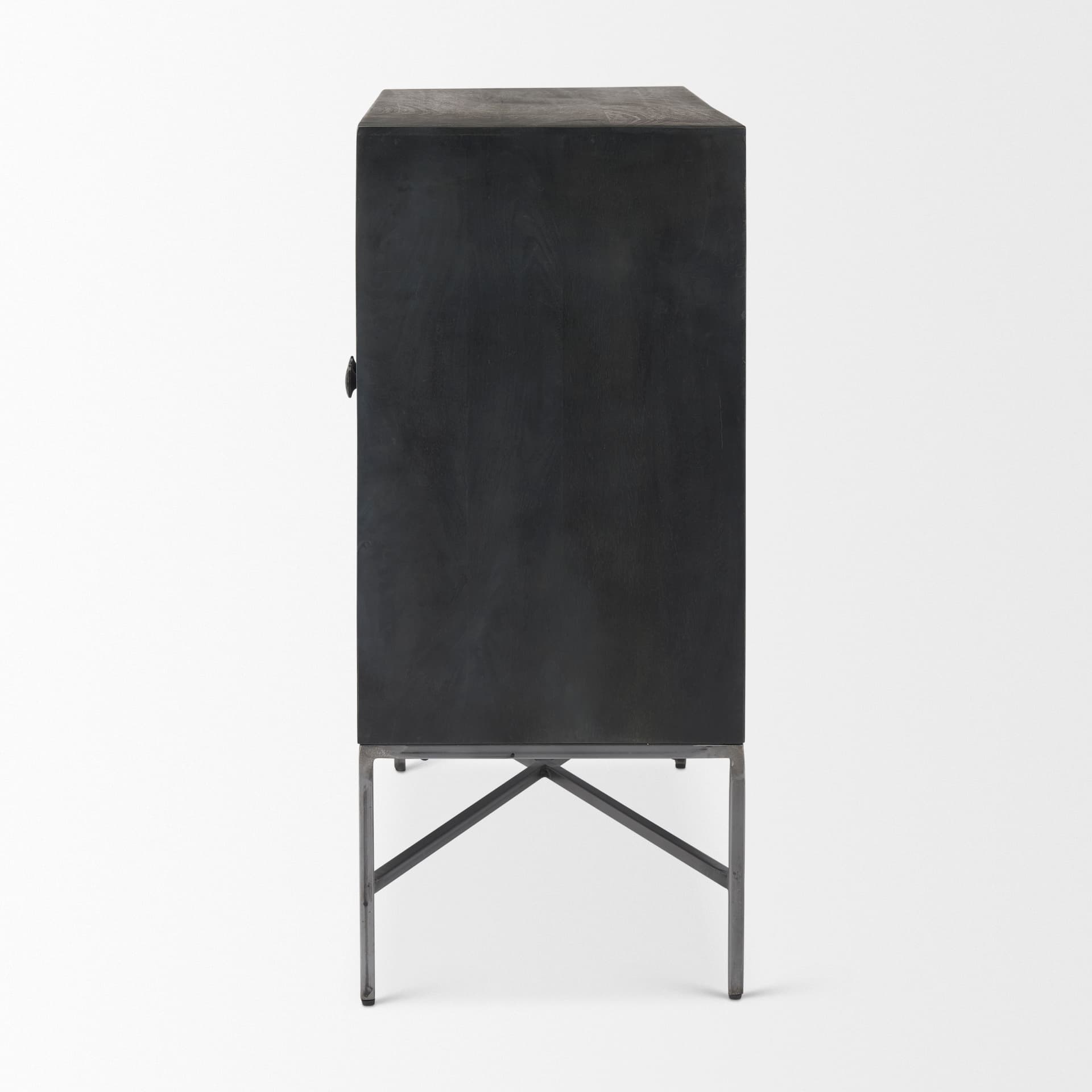 Hogarth 36.0L x 16.0W x 34.0H 2 Door Dark Accent Cabinet — product photograph