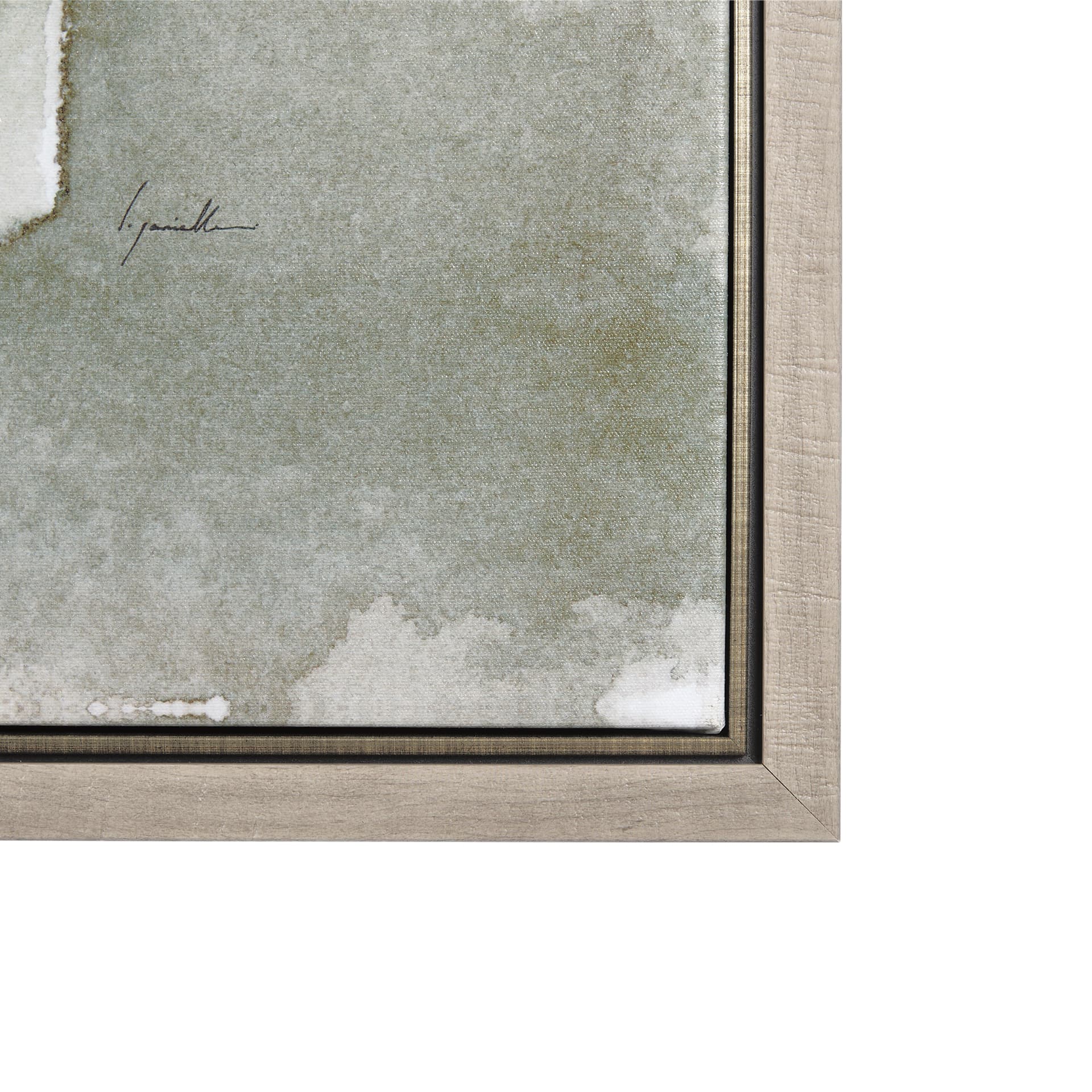 Earthenware by Mercana Studio a Hand Embellished Textured Framed Canvas — product photograph