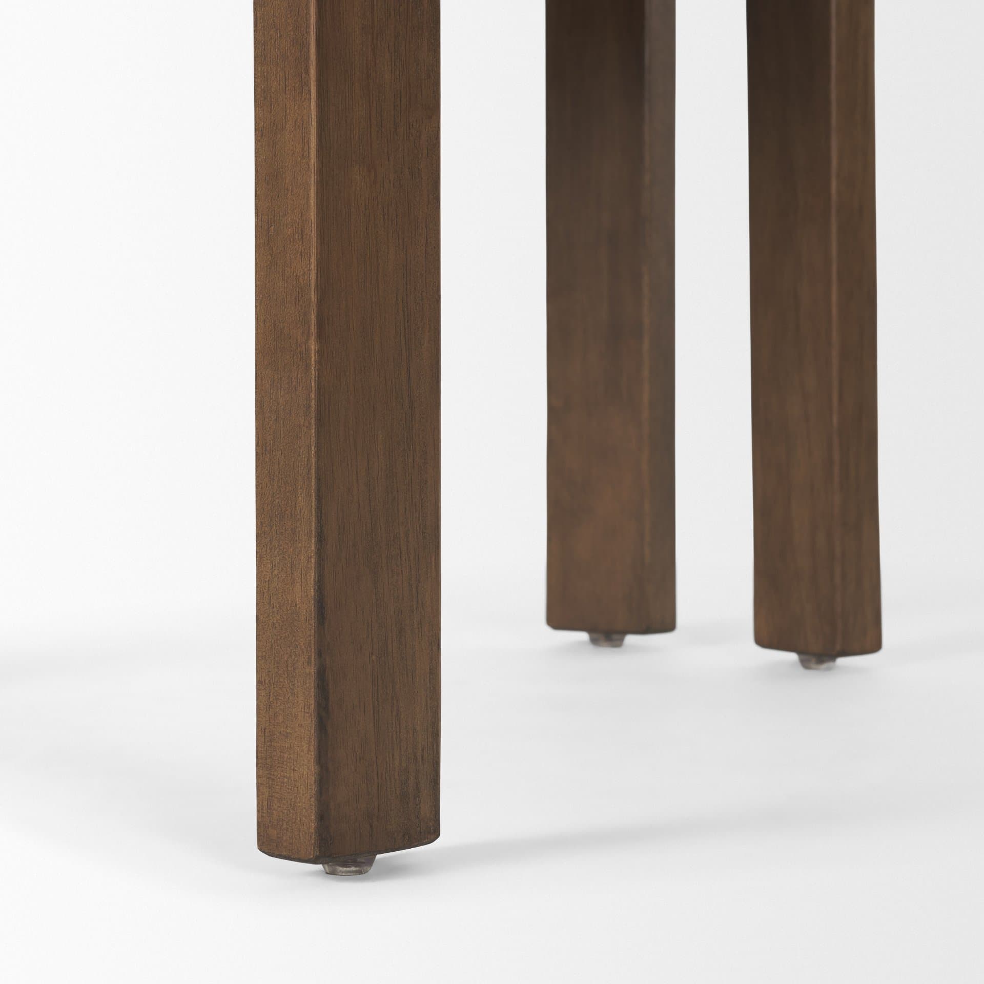 Soho Open Back Dining Side Chair | Olive Fabric w/ Brown Wood — product photograph