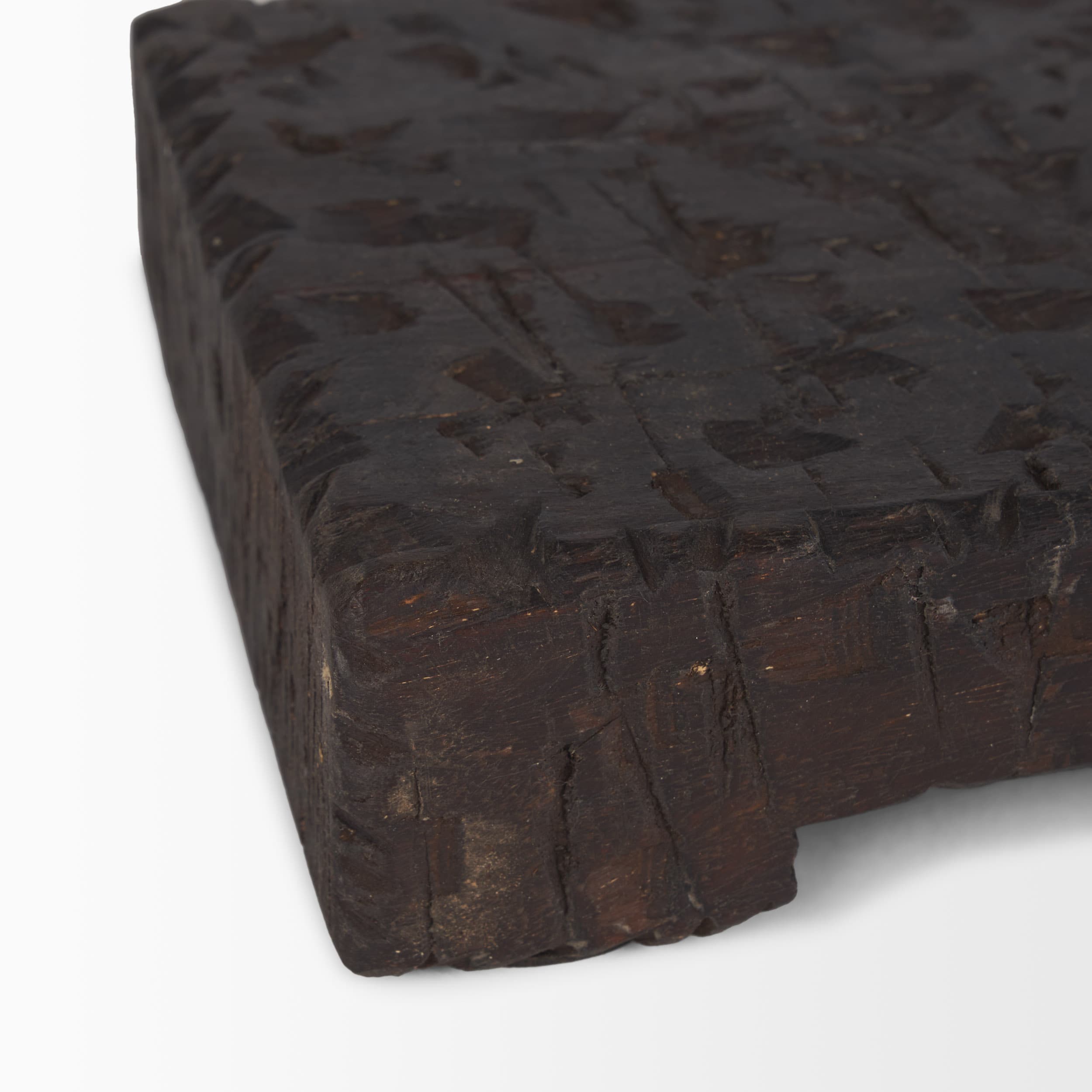 Shira Reclaimed Dark Brown Wooden Riser (Set of 2) — product photograph