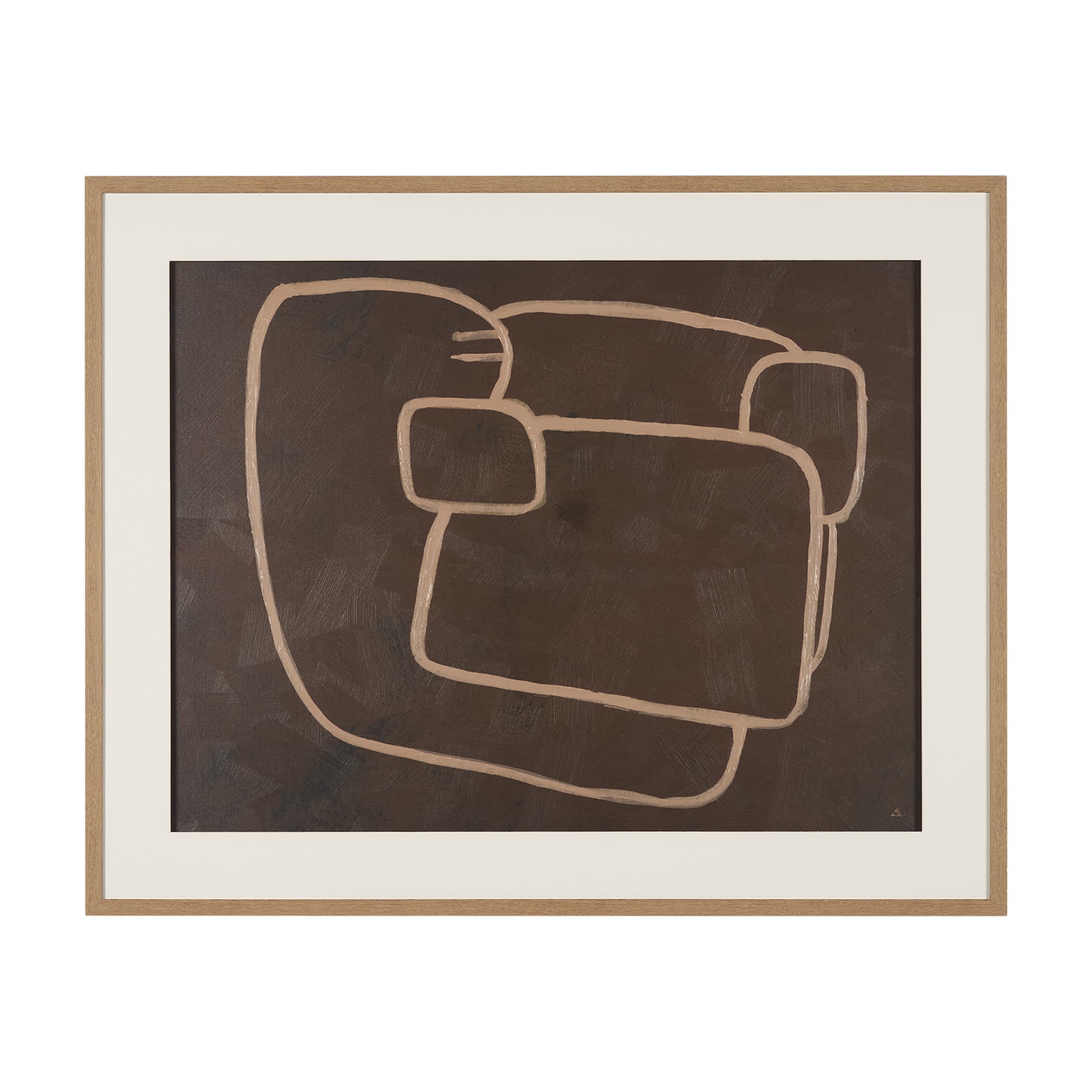 Fusion II by Mercana Studio Hand Embelished Textured Framed Artwork Matted under Glass — product photograph