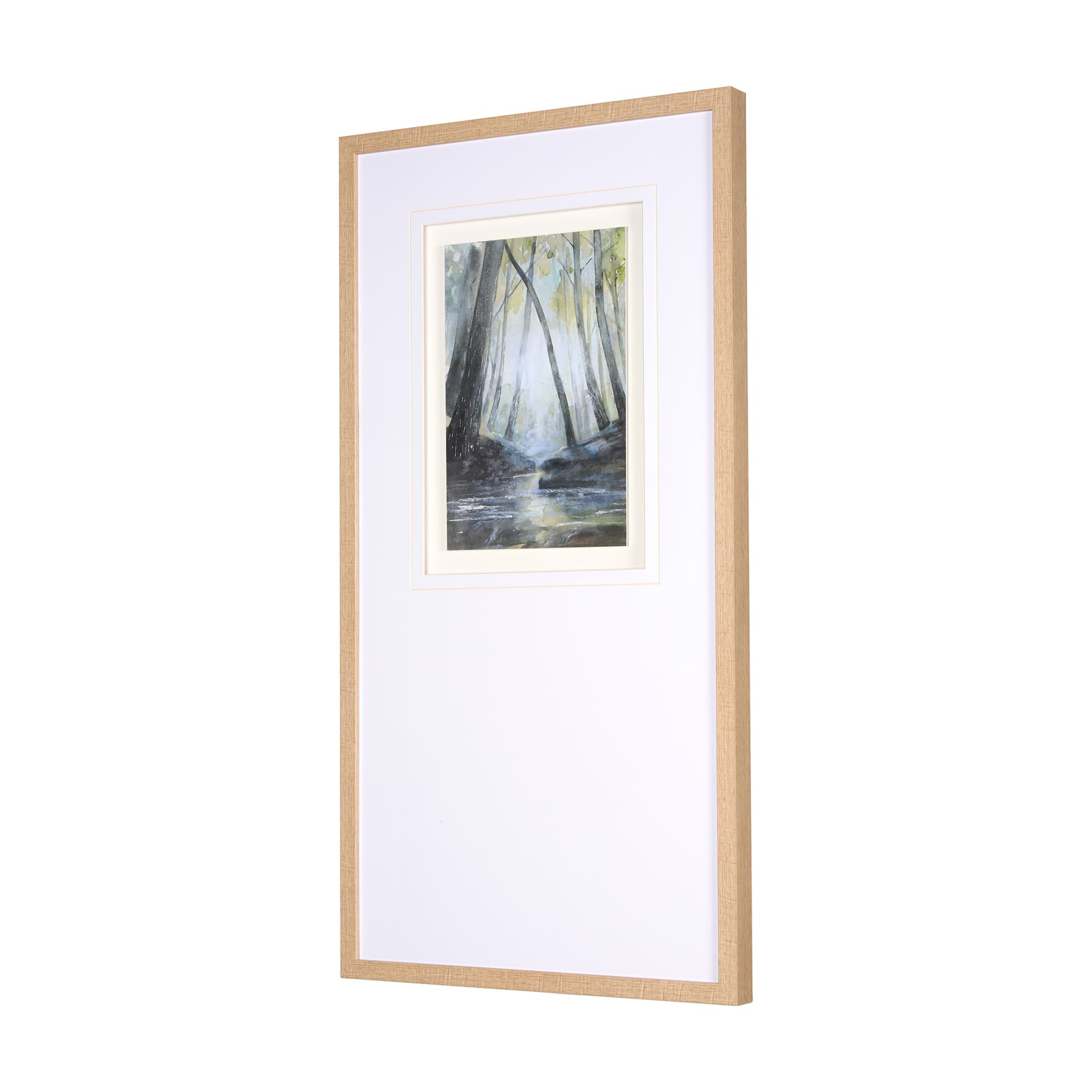 Spring Light III by Mercana Studio a Hand Embelished Textured Framed Art Print Matted under Glass — product photograph
