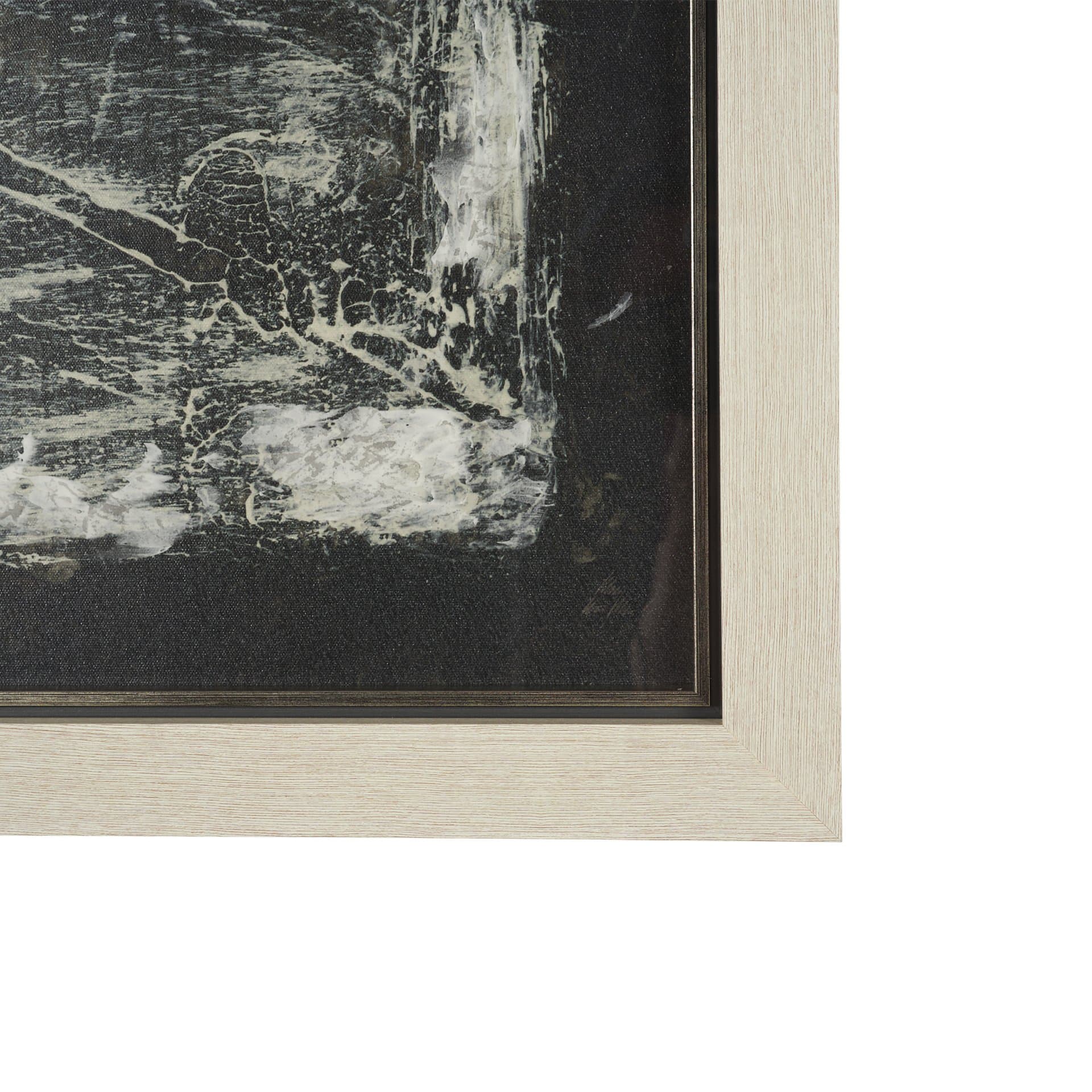 Rhythm & Balance I by Mercana Studio Hand-Embellished Textured Framed Artwork Matted under Glass — product photograph