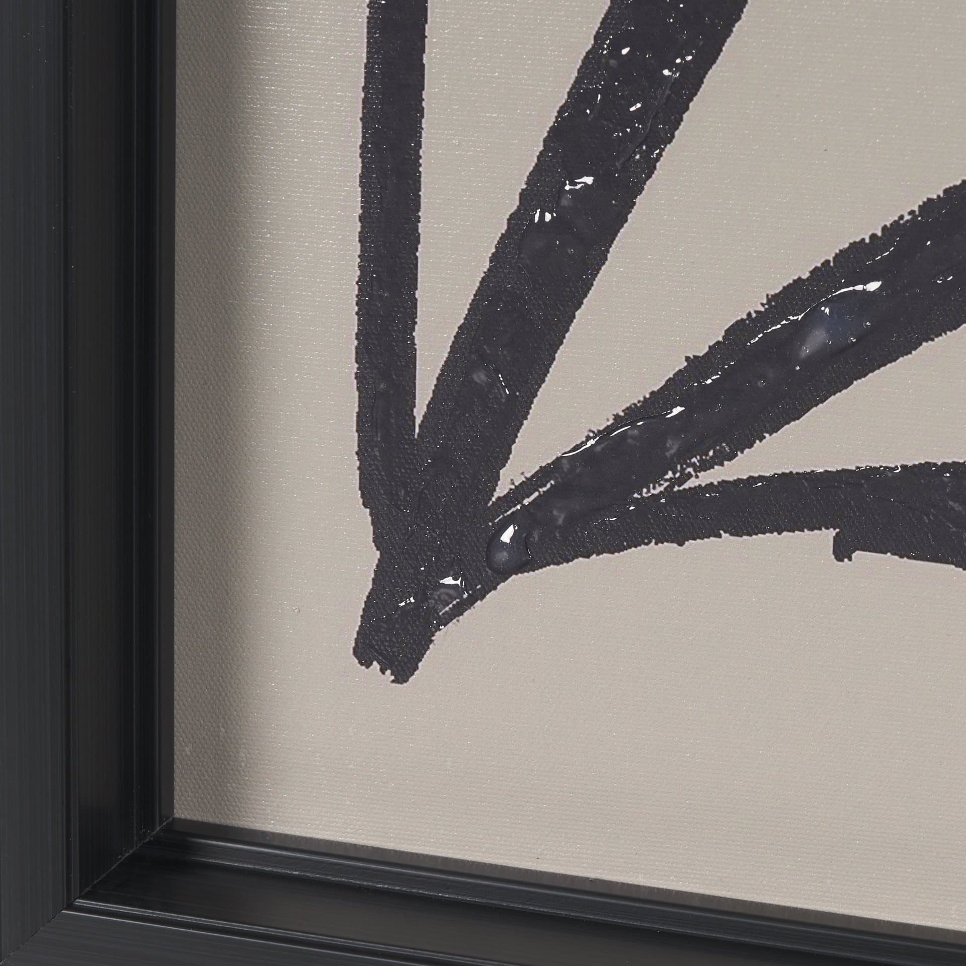 Simple Floral-Grow by Mercana Studio a Hand Embellished Textured Framed Art Print — product photograph