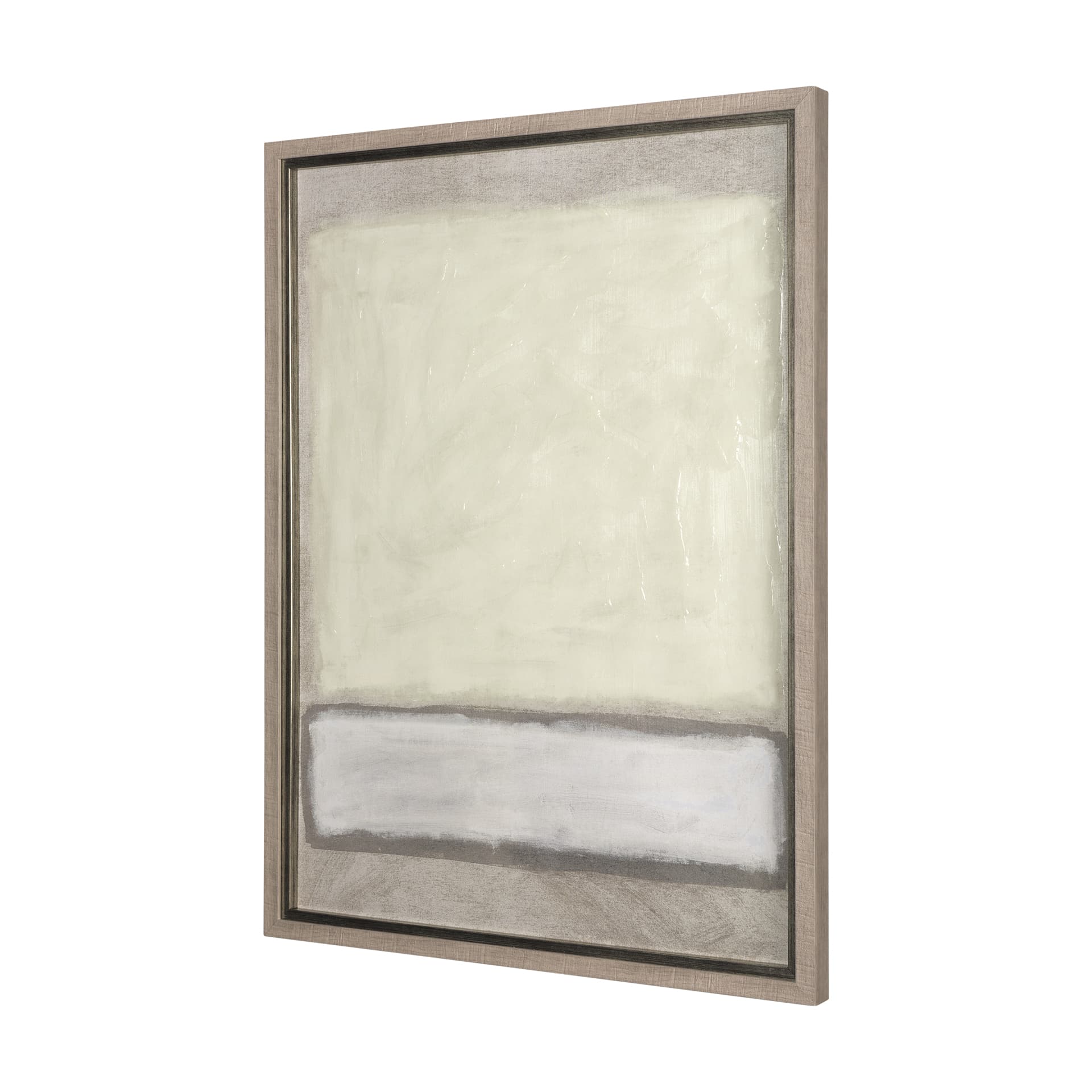 Ecru by Mercana Studio a Hand Embellished Textured Framed Art Photograph Matted under Glass — product photograph