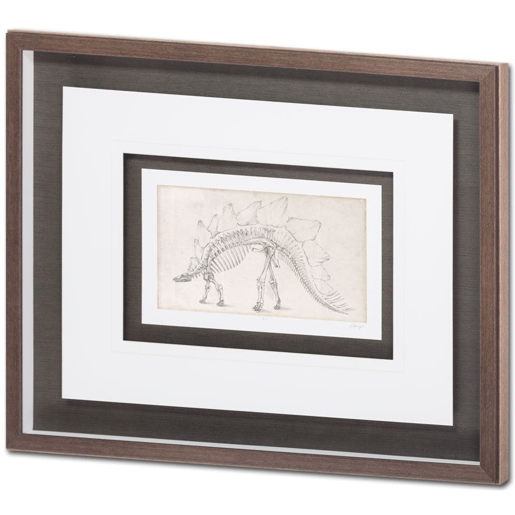 Custom Dinosaur Study III (MC) by Harper, Ethan a Framed Art Print Matted under Glass — product photograph