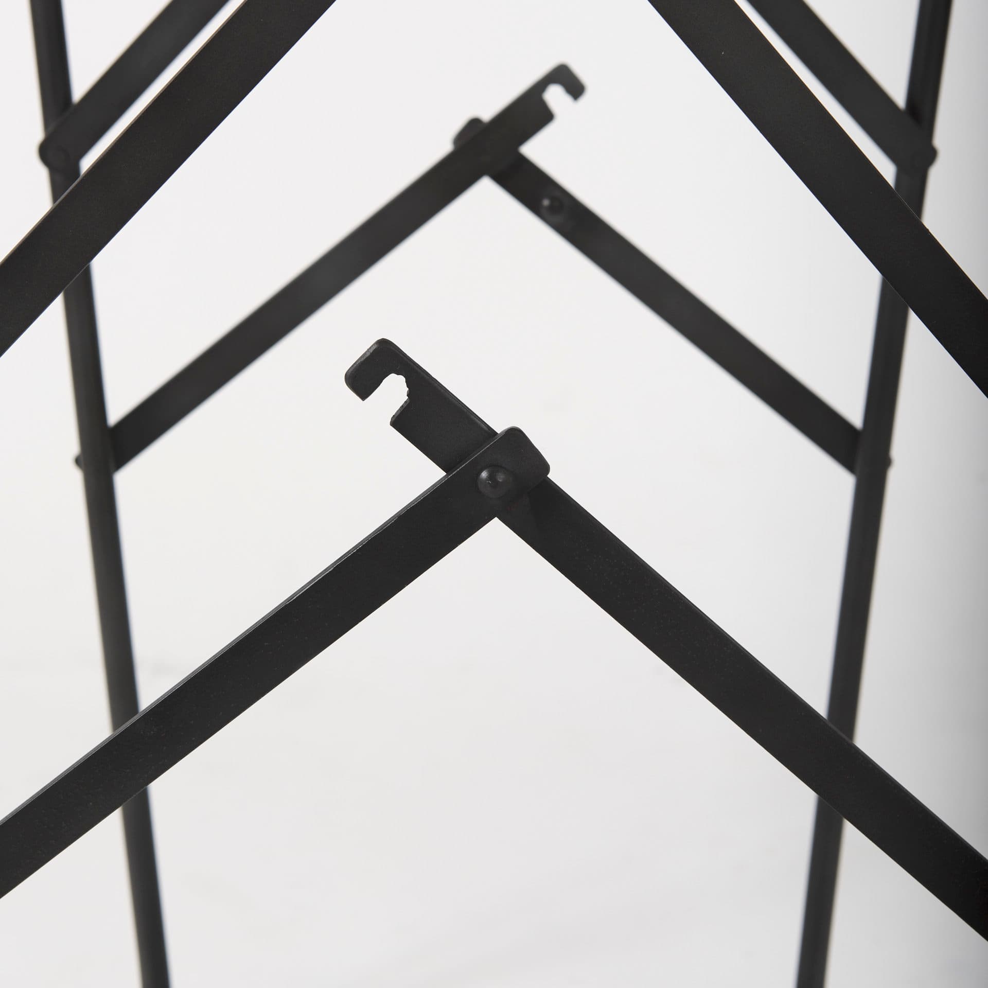 Direttore Backless 44.1in Seat Bar Stool | Brown Leather w/ Black Iron — product photograph