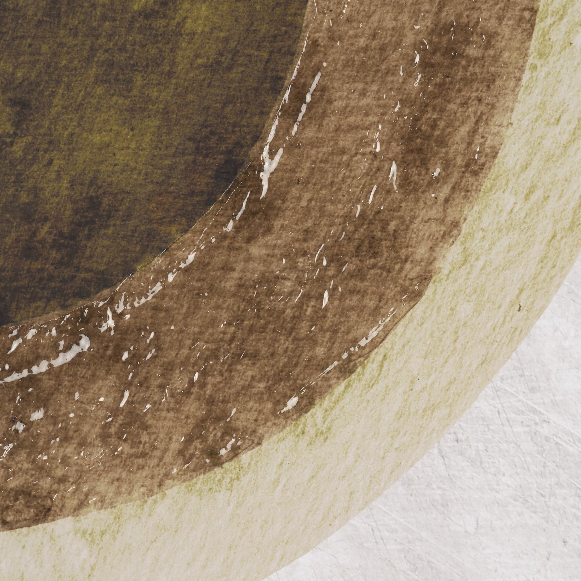 Green Eclipse by Mercana Studio Hand Embellished Framed Print under Glass — product photograph