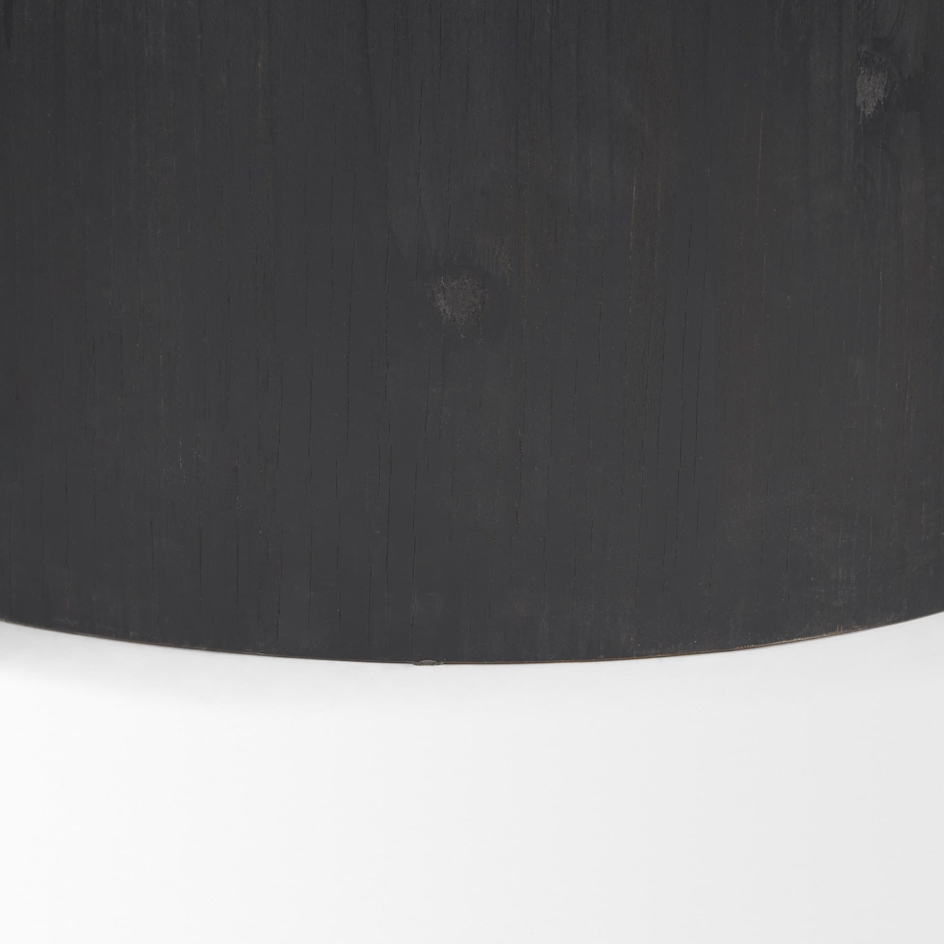 Wenopa Matte Black Wood w/ Natural Jute Accent Tables — product photograph