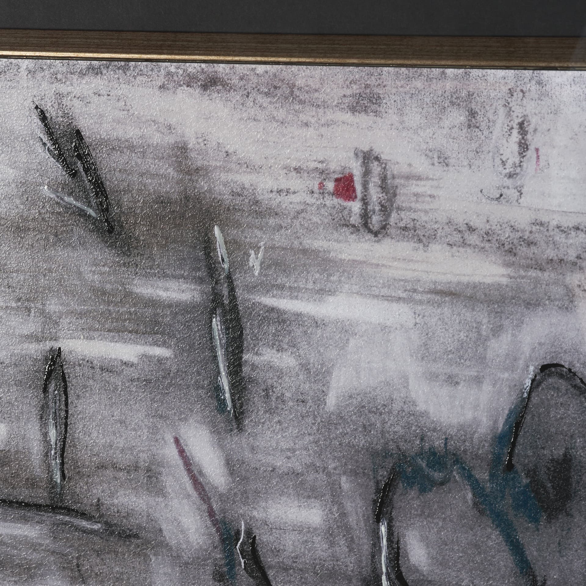 Free Style by Chad Warren a Hand Embellished Framed Print under Glass — product photograph