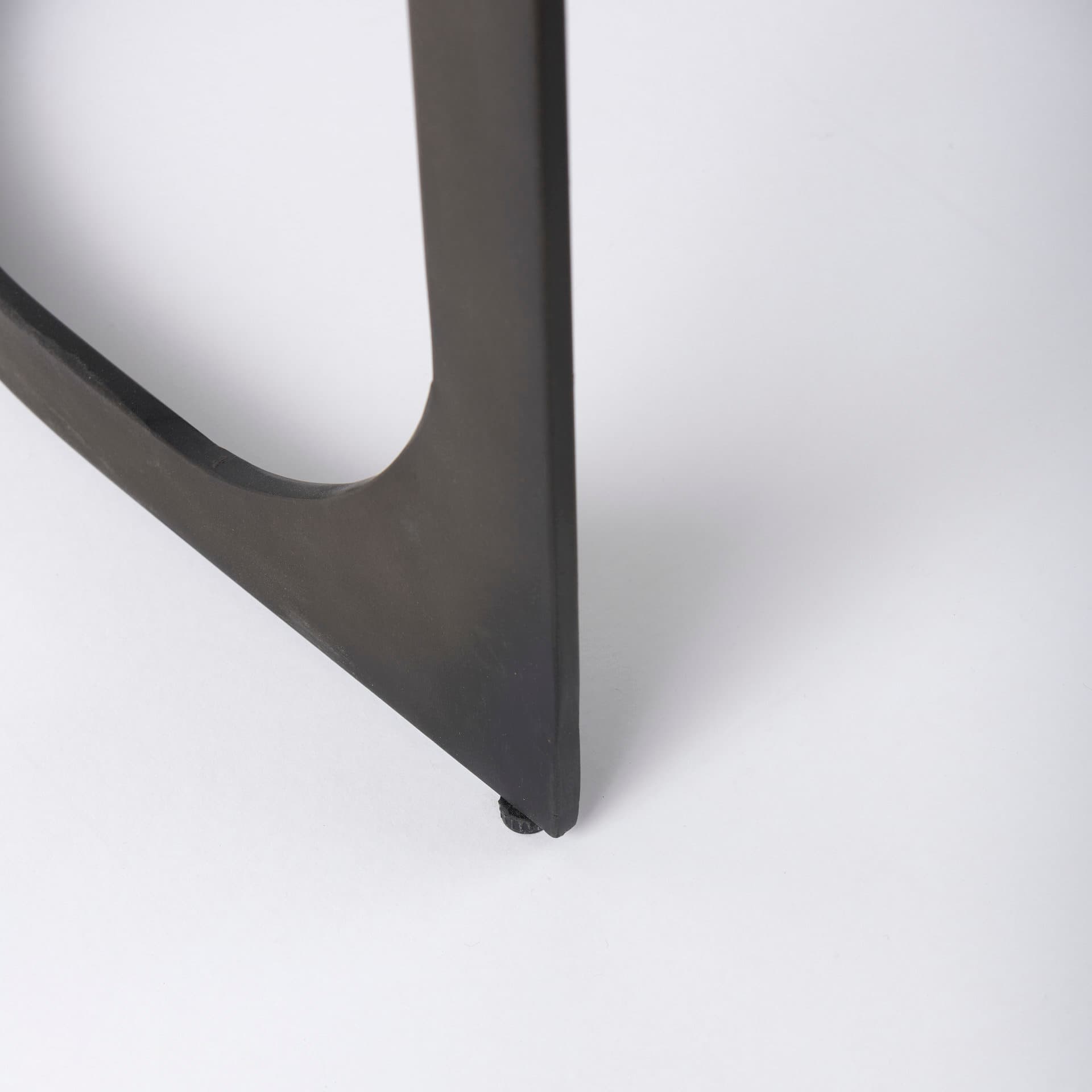 Tyson Backless 31in Seat Bar Stool | Black Leather w/ Black Metal — product photograph