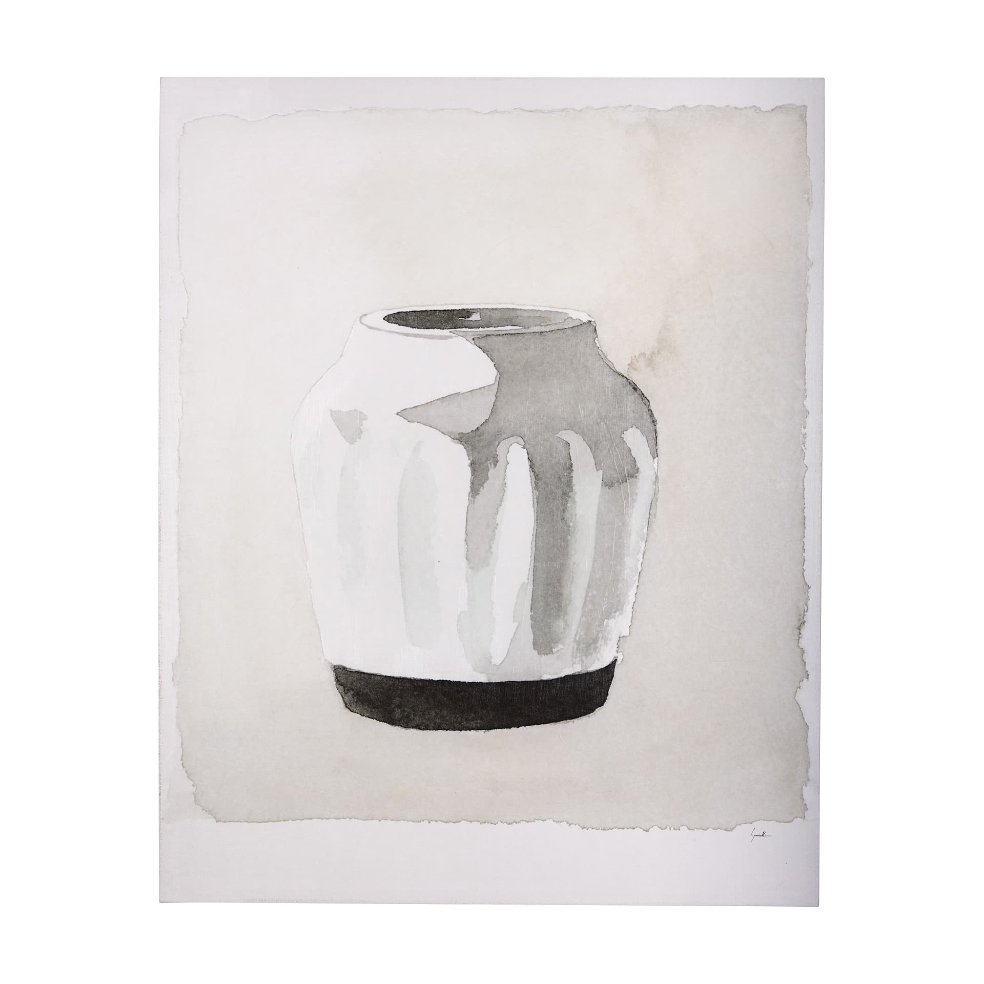 Vessel II by Mercana Studio a Hand Embellished Textured Canvas — product photograph