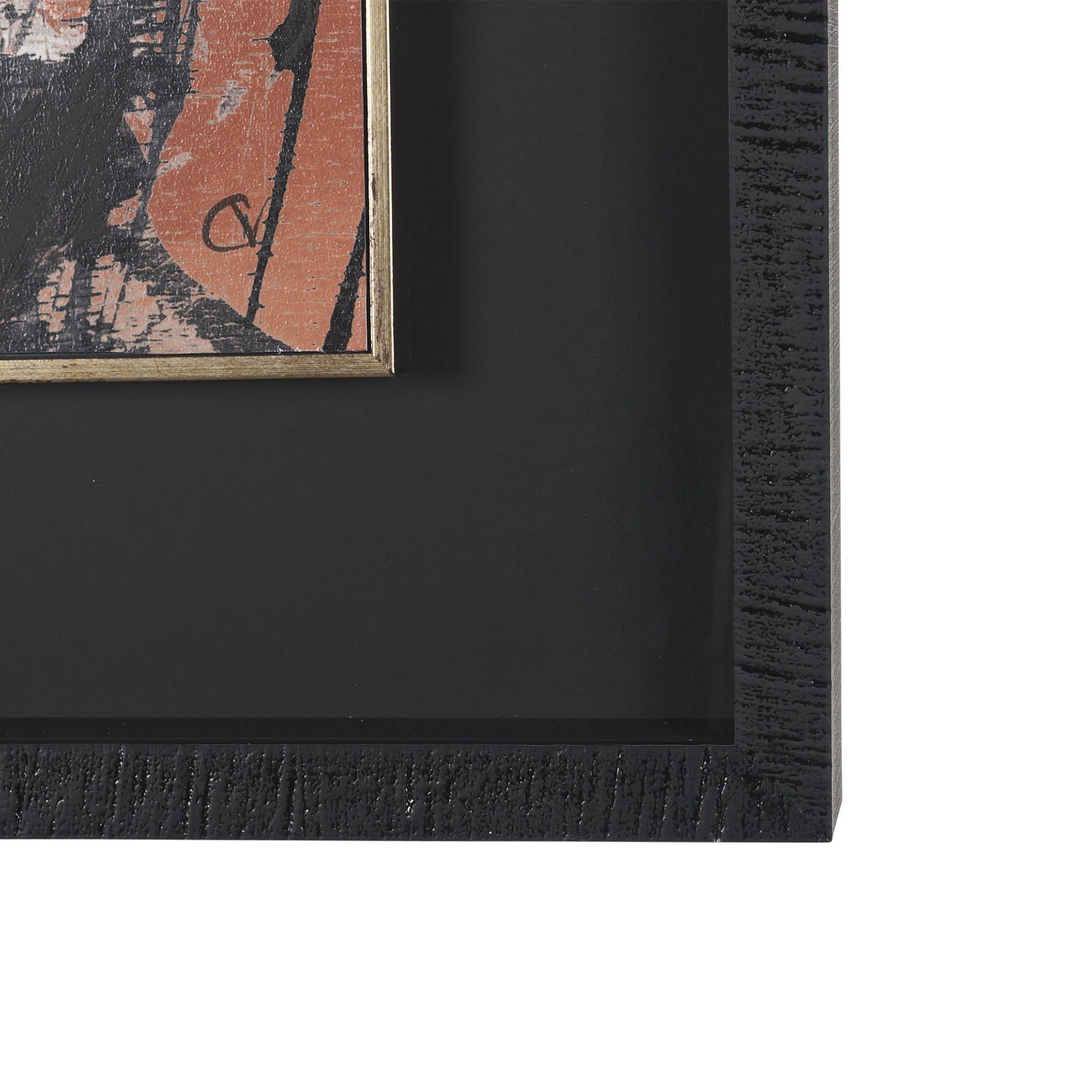 Tones of Sienna I (Set 2) by Mercana Studio Hand-Embellished Framed Artwork Matted under Glass — product photograph