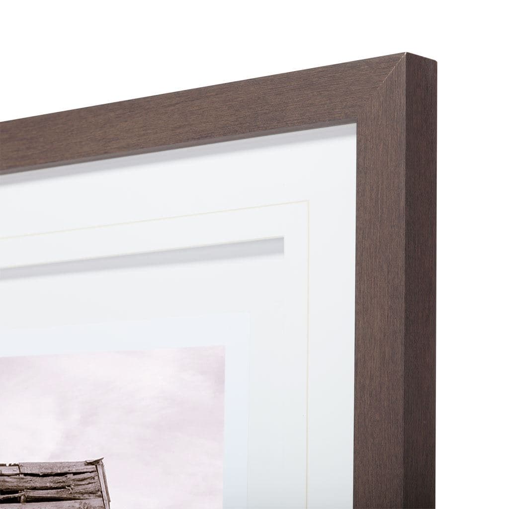 Abandoned Two Story Farm House by Steven Bisig a Framed Photo Art Print Matted under Glass — product photograph