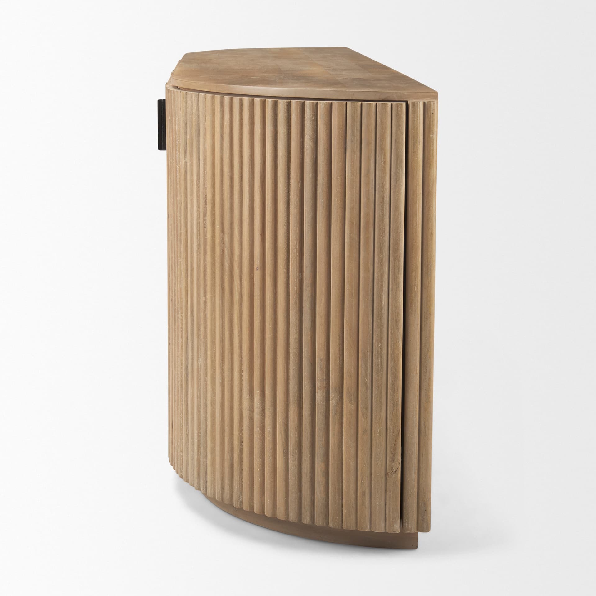Terra Light Brown Wood Fluted Sideboard — product photograph