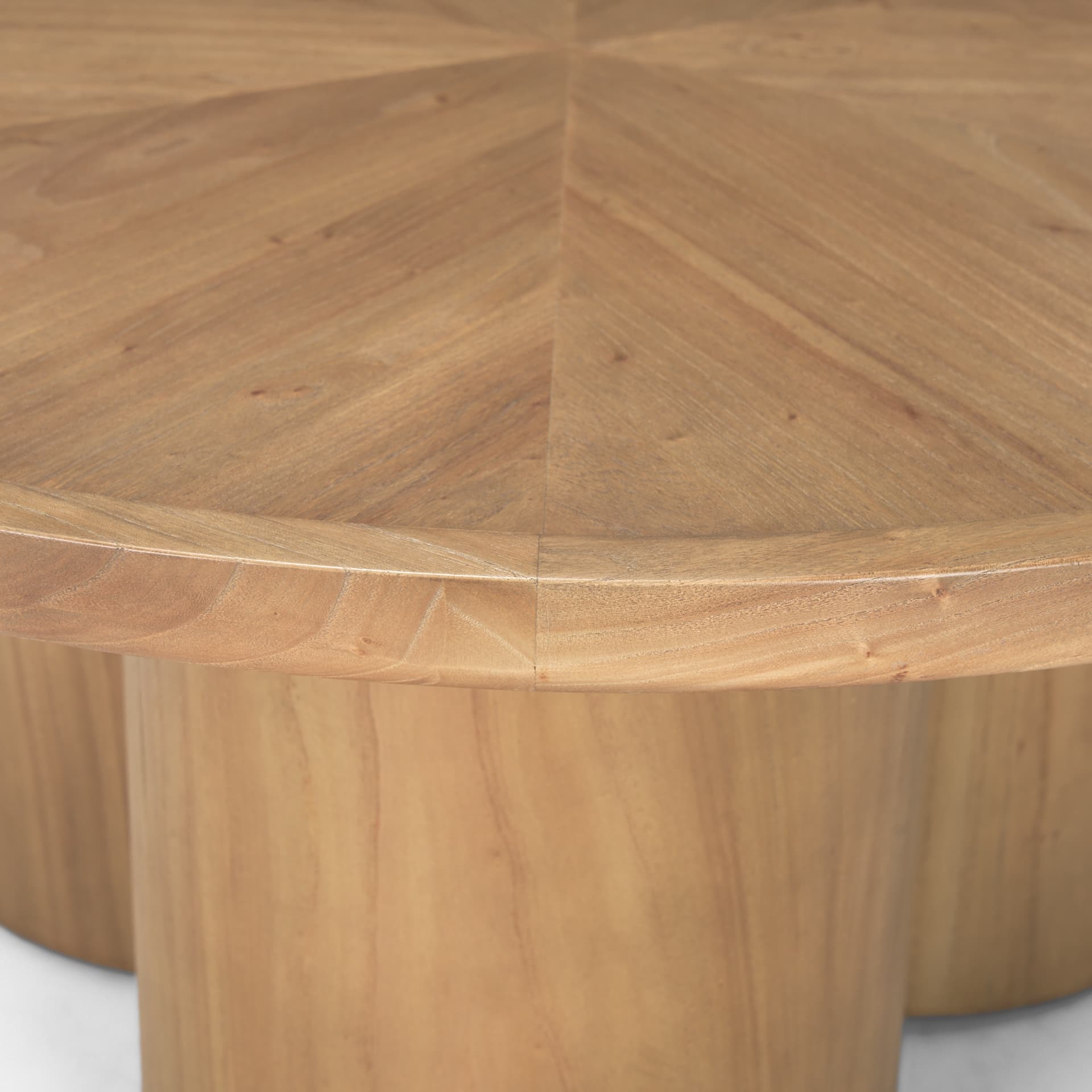 Tavi Medium Brown Round Coffee Table — product photograph