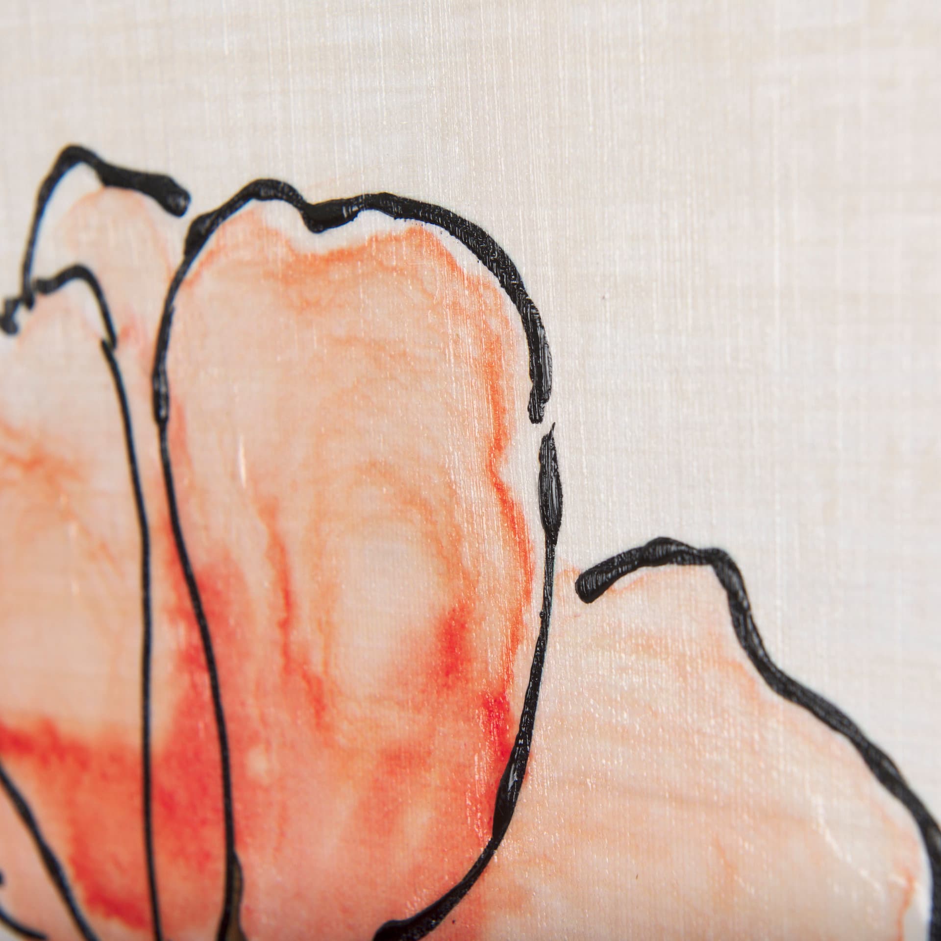 Meadow flowers by Mercana Studio a Hand Embellished Textured Canvas — product photograph