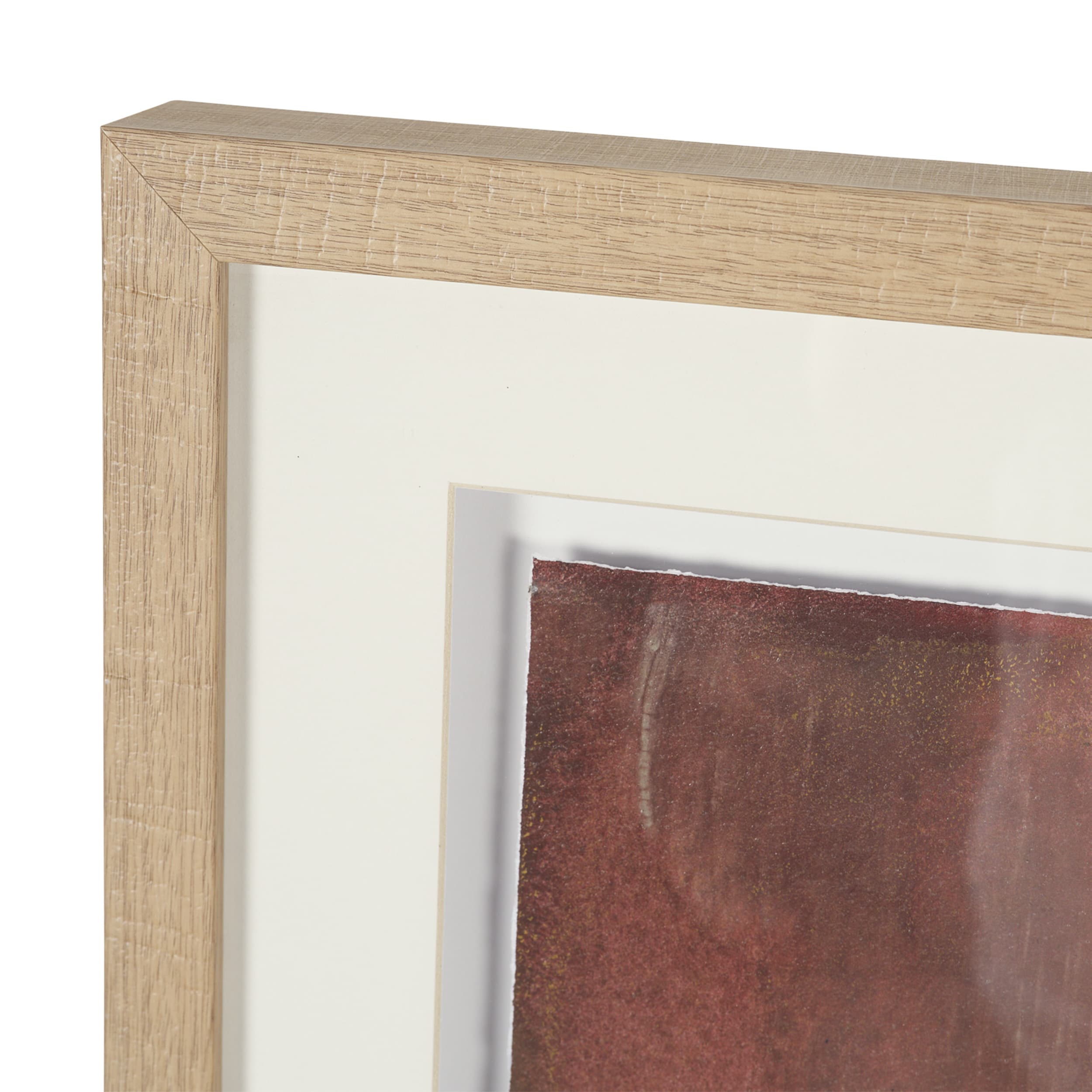 Aged In Silence I by Ira Havuka Hand-Embellished Textured Framed Artwork Matted under Glass — product photograph