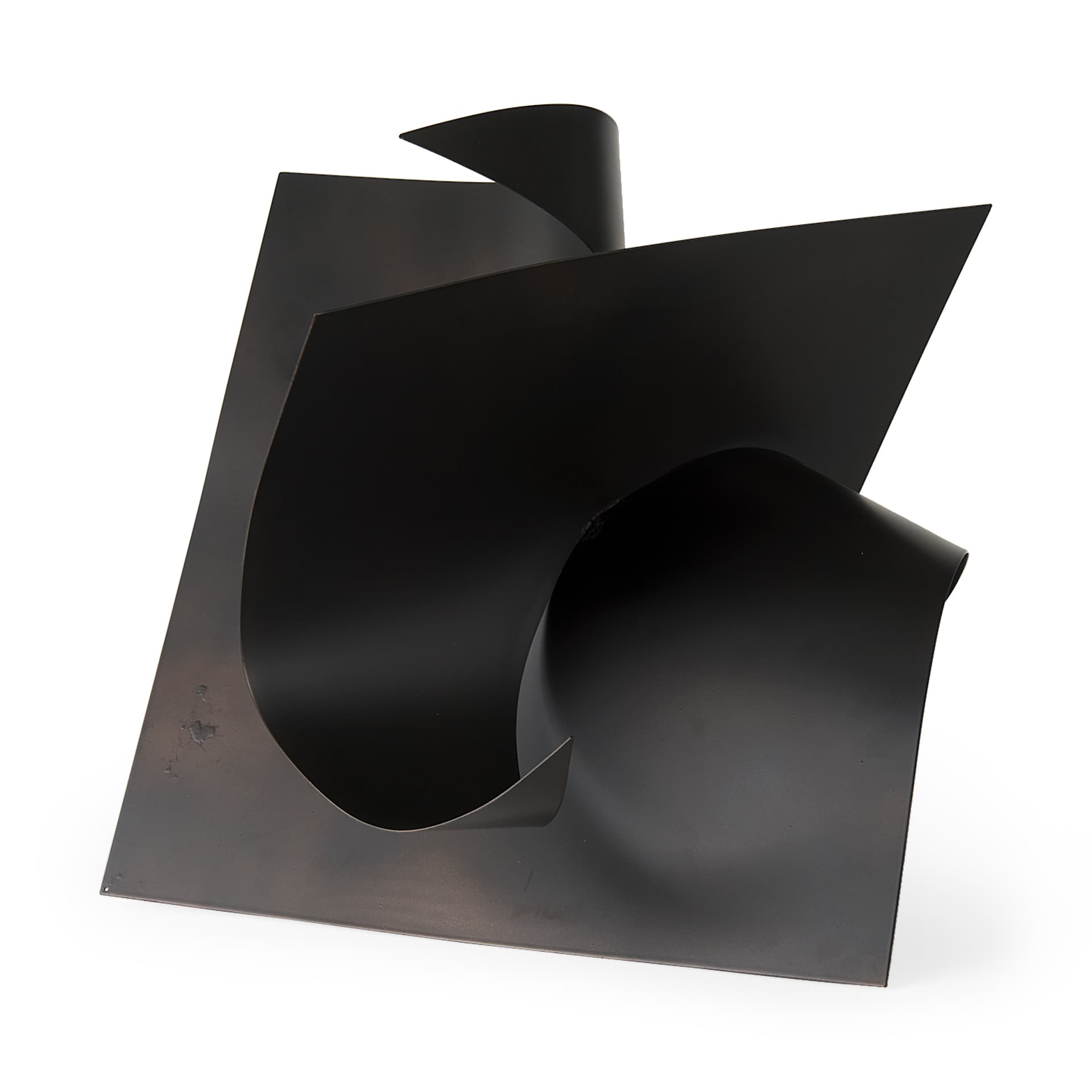 Francesca 18.1L x 18.1W x 18.1H Black Metal Sculptural Decorative Object — product photograph