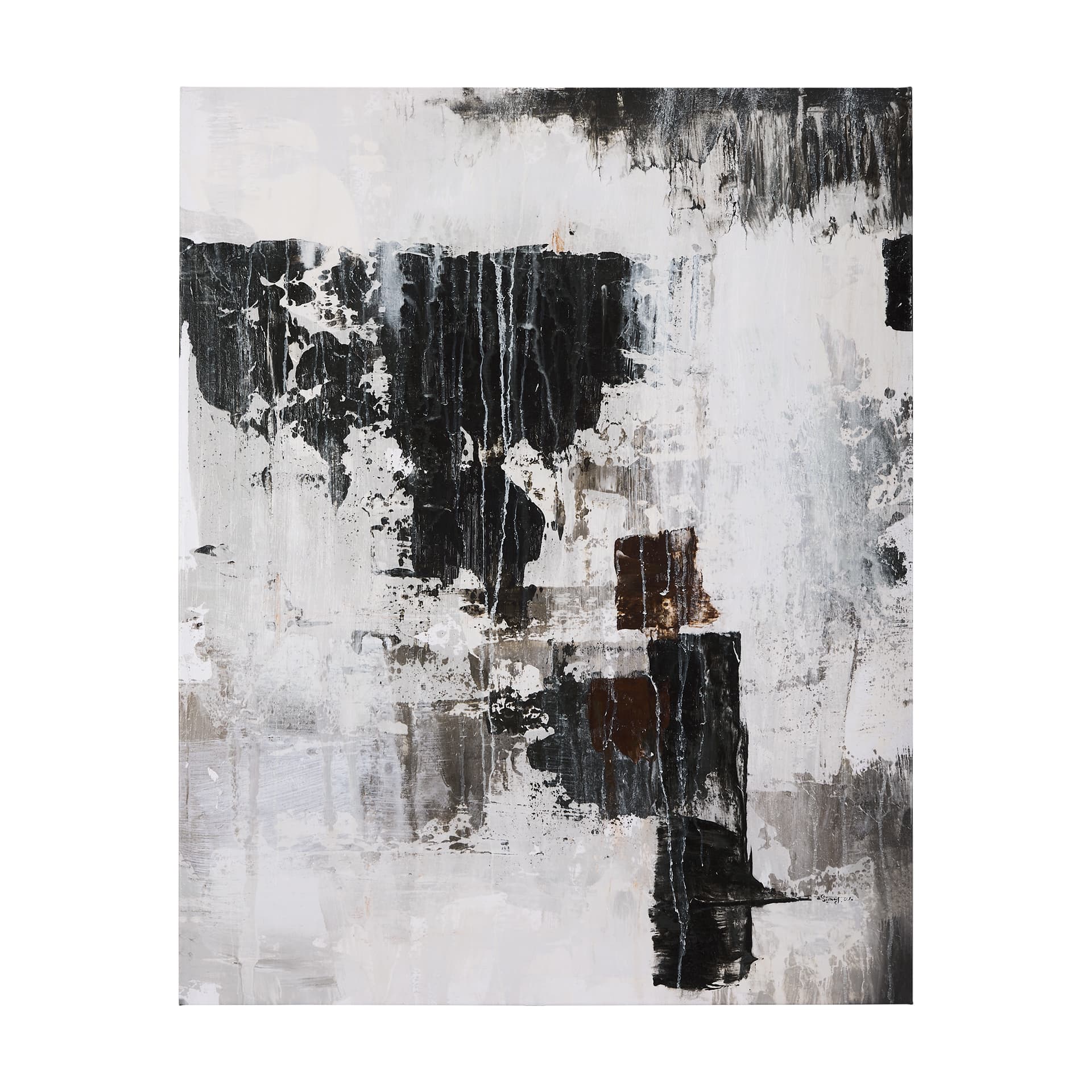 The Fog II by Mercana Studio a Hand Embellished Textured Canvas — product photograph