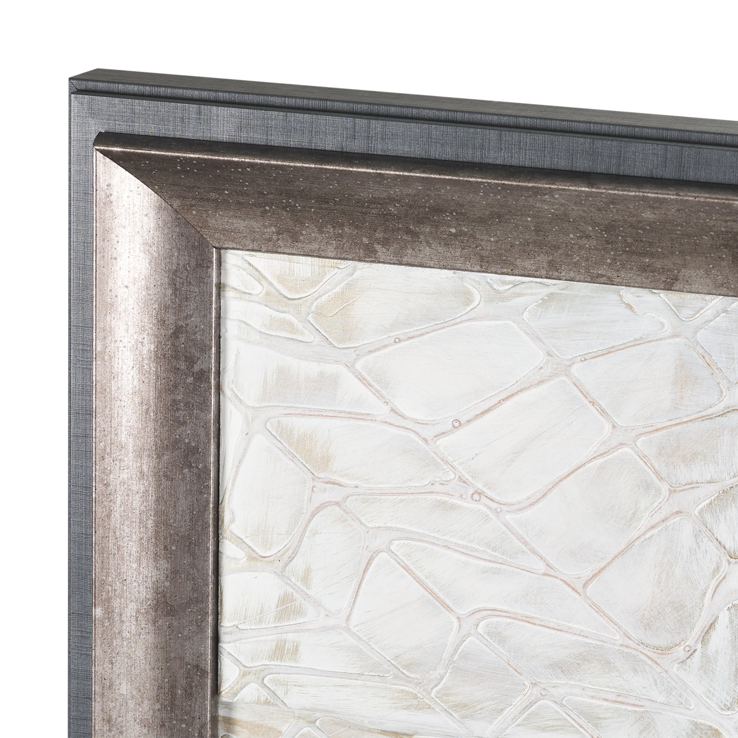 Layered Alloy II by Studio M a handmade Original 3D Textured Framed Artwork — product photograph