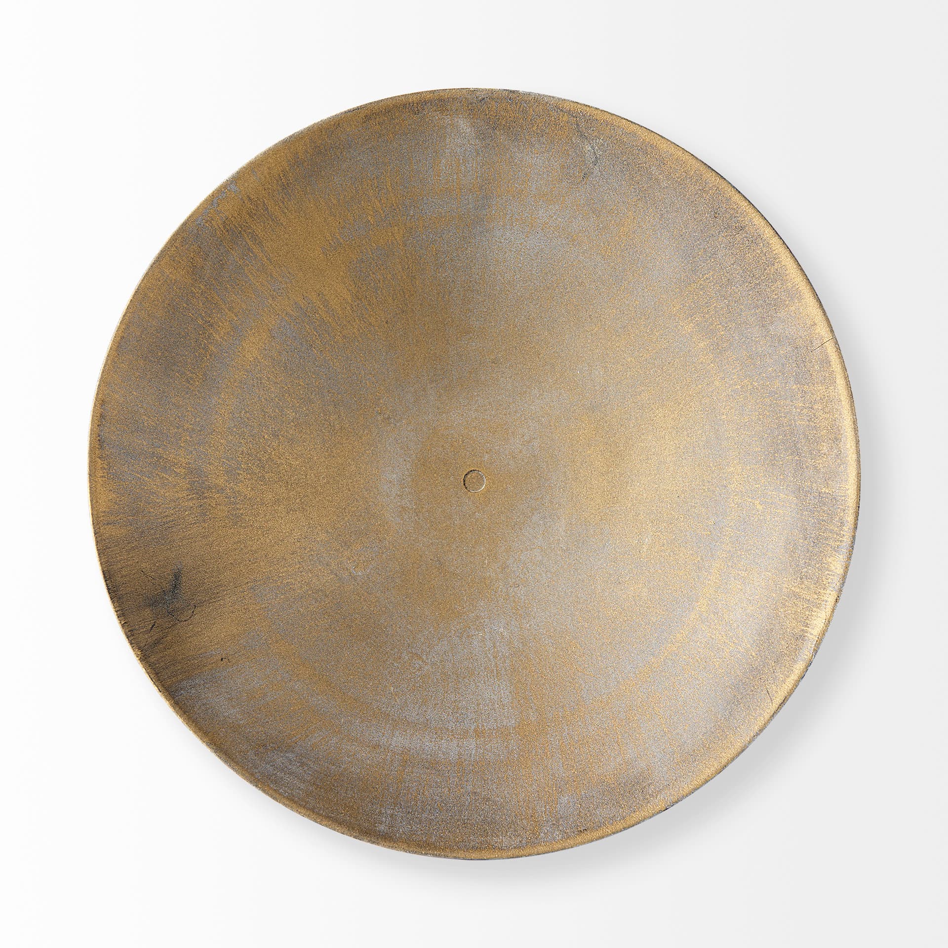Chadwick II 13L x 13W Gold Metal Webbed Feet Bowl — product photograph