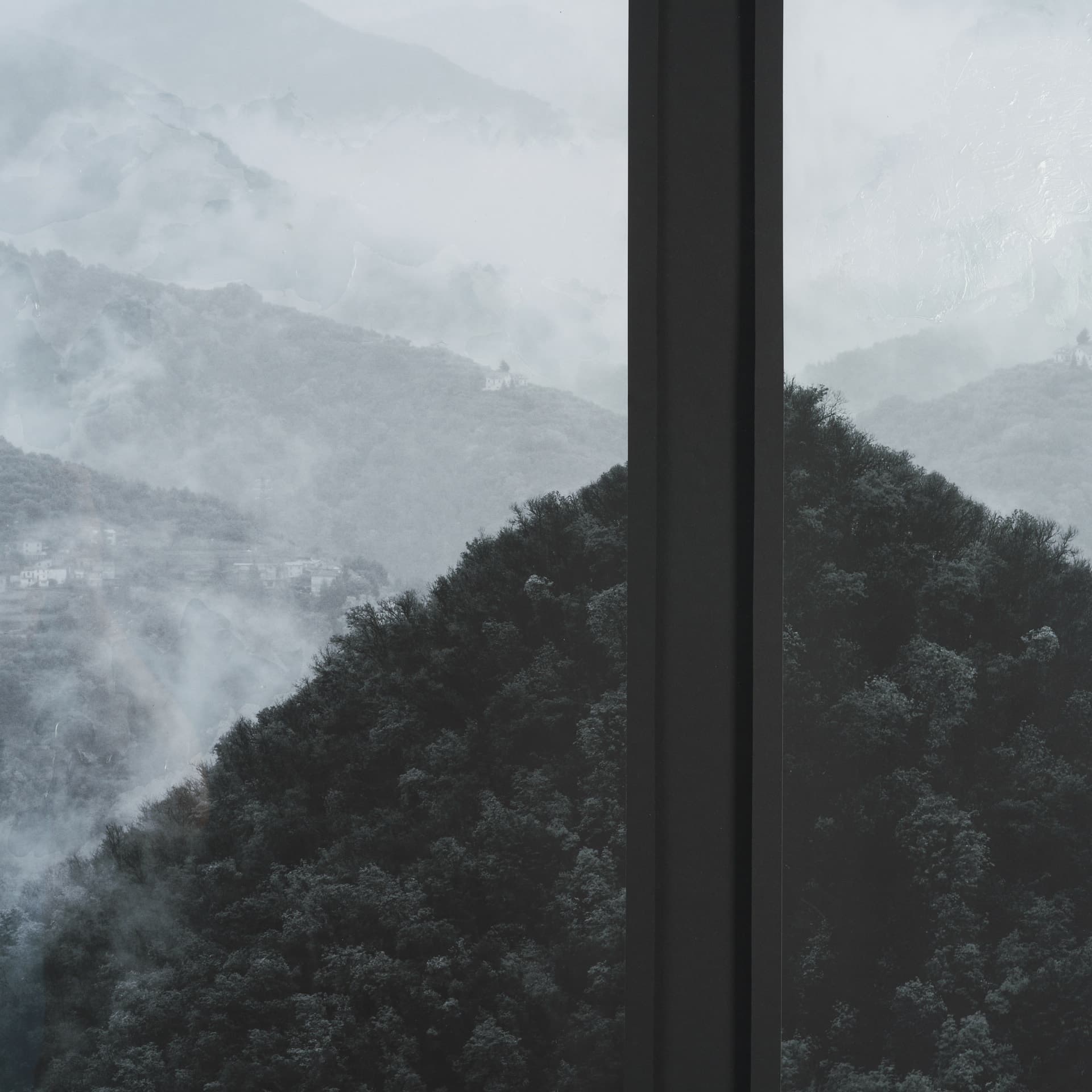 Morning Mist I by Deborah Revell a Hand Embellished Framed Print under Glass — product photograph