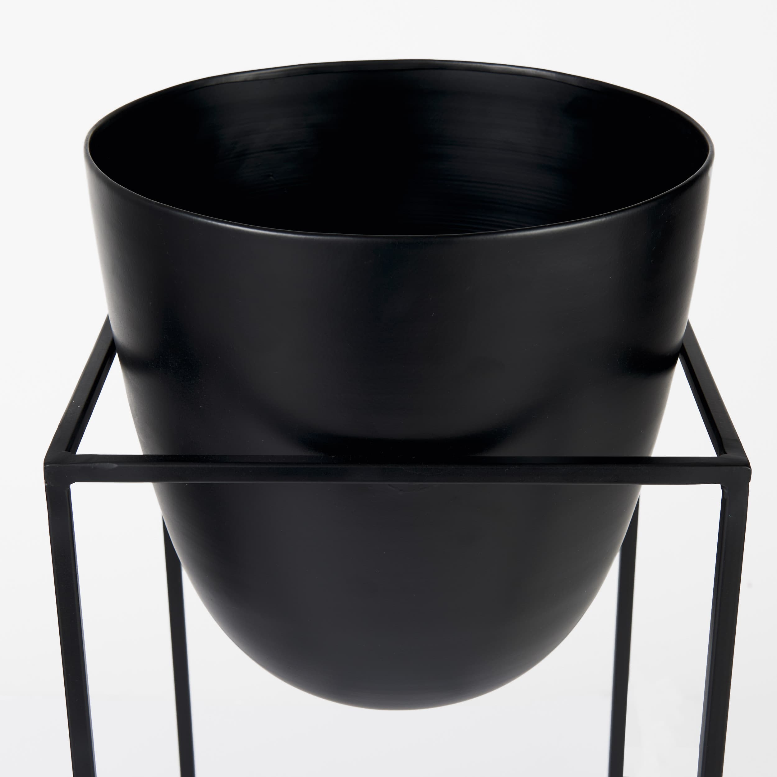 Bumble (Set of 2) 12L x 12W x 32H Black Plant Stands — product photograph