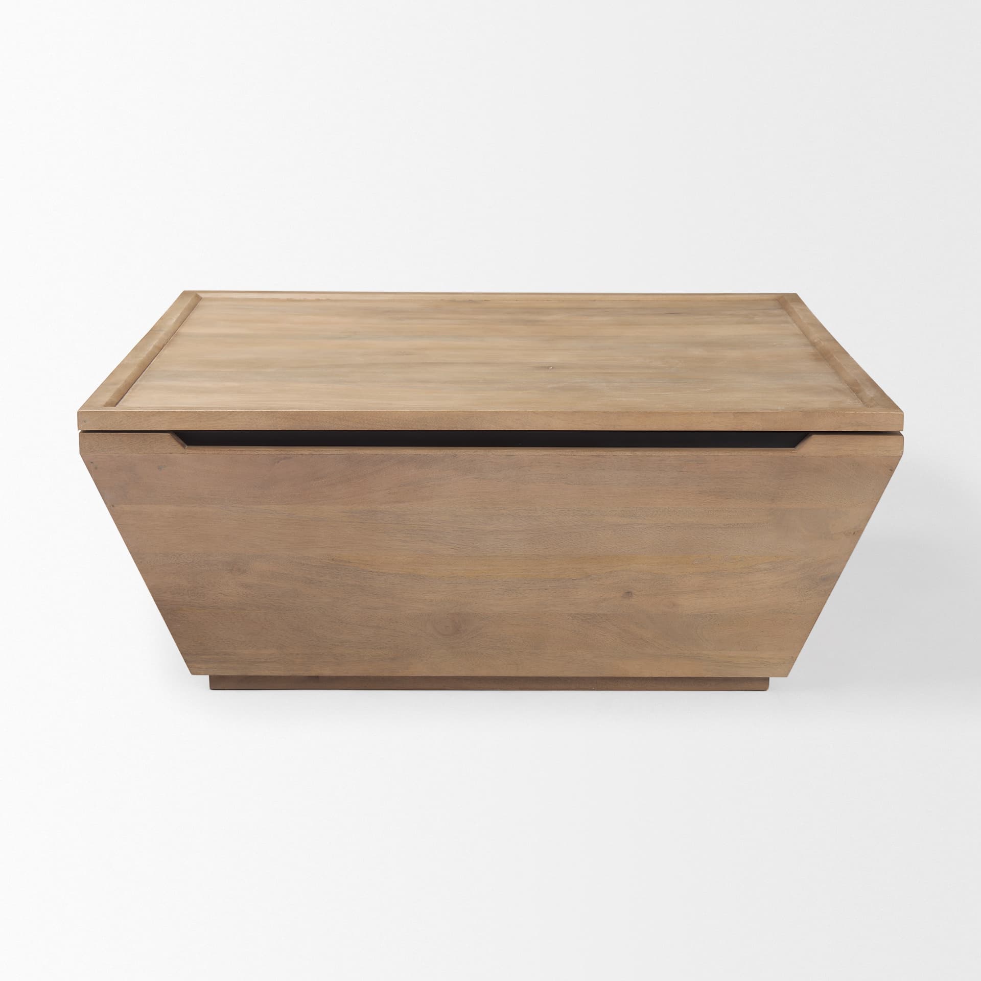 Wyatt 41.0L x 41.0W x 16.0H Brown Wood Angular Coffee Table — product photograph