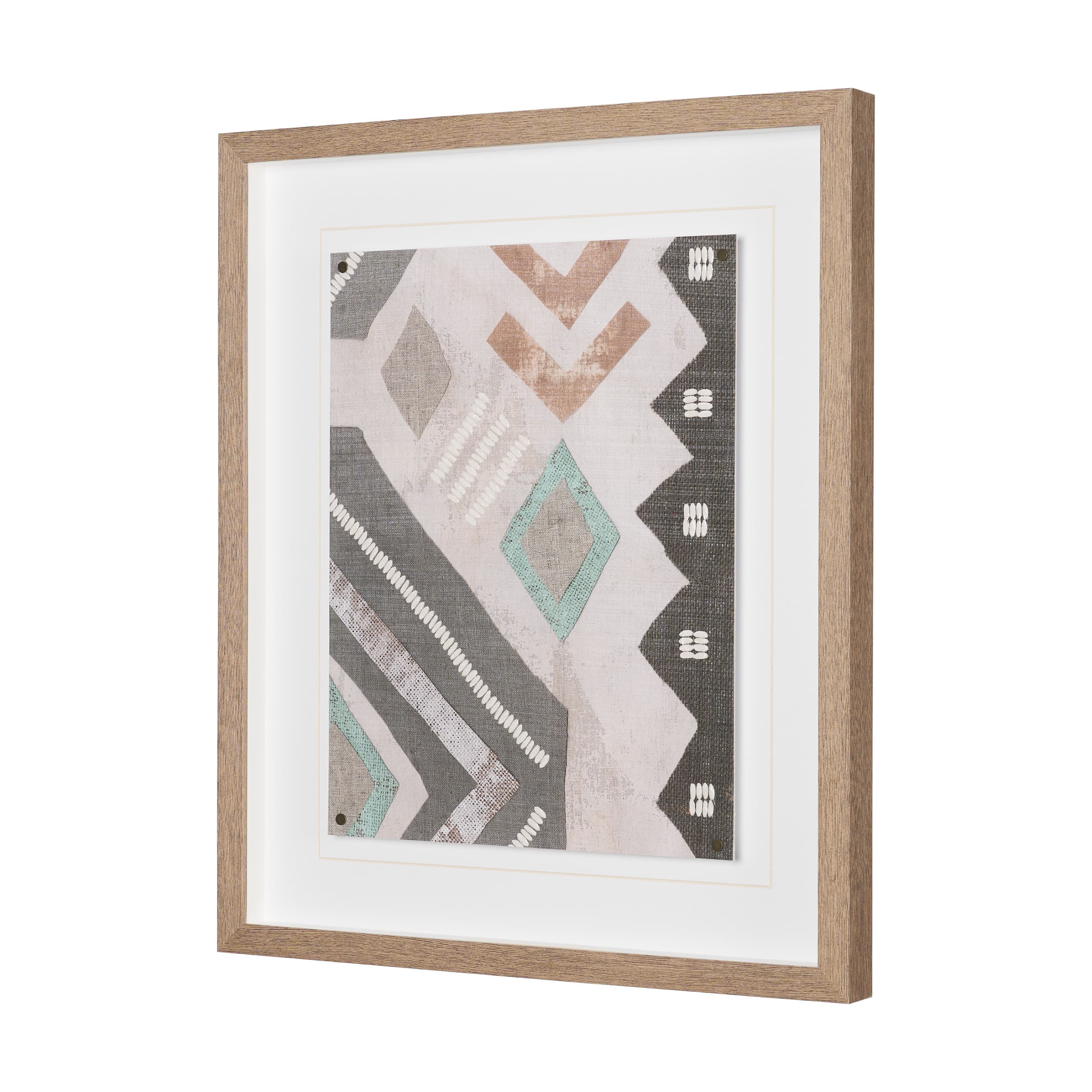 Fabric Fantasia - Mishale by Maja Gunnarsdottir Textured Framed Artwork Matted under Glass — product photograph