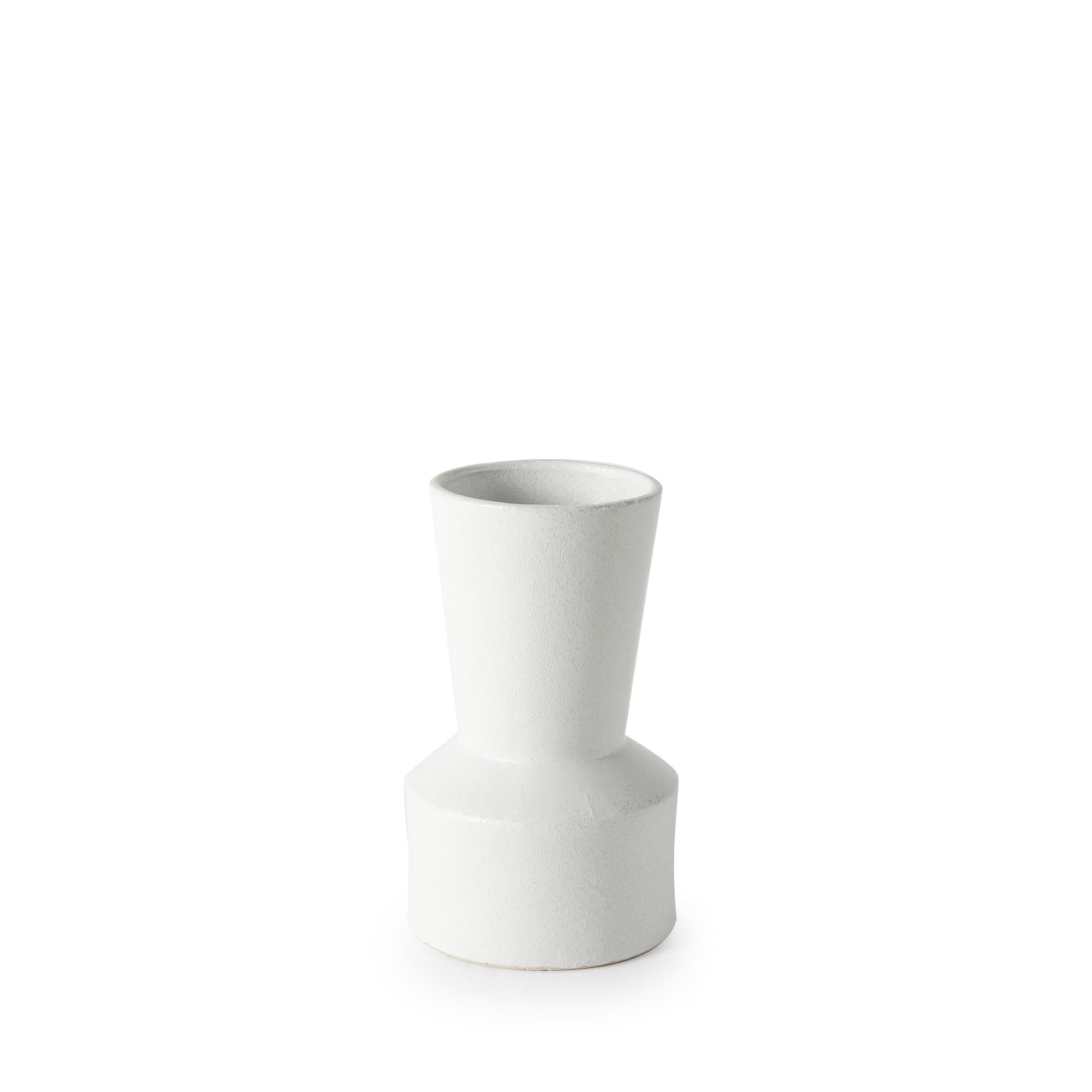 Laforge 9.4H Small White Ceramic Vase — product photograph