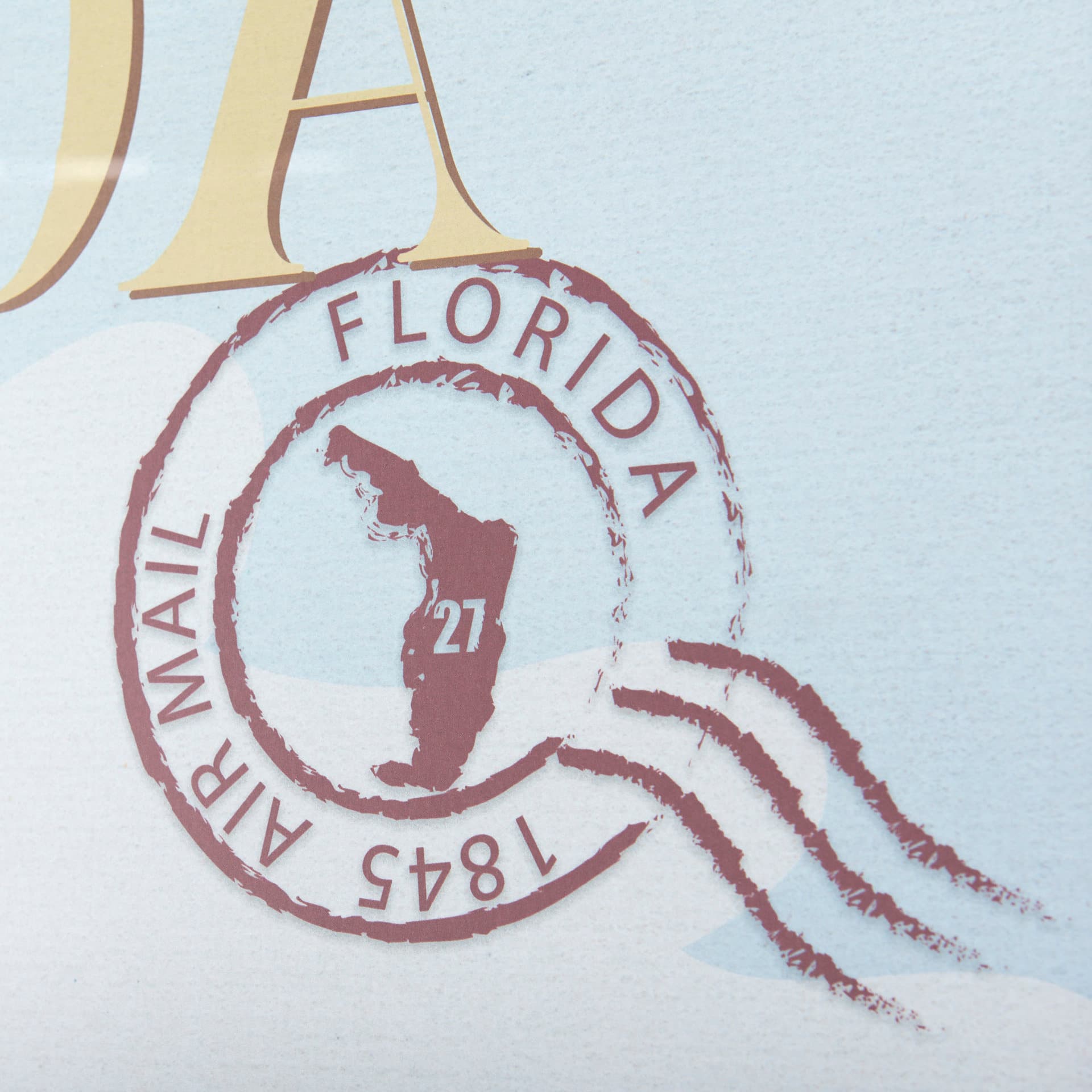 Florida Go USA (XL) by Mercana Studio a Hand Embellished Decograph Framed Art Print under Glass — product photograph