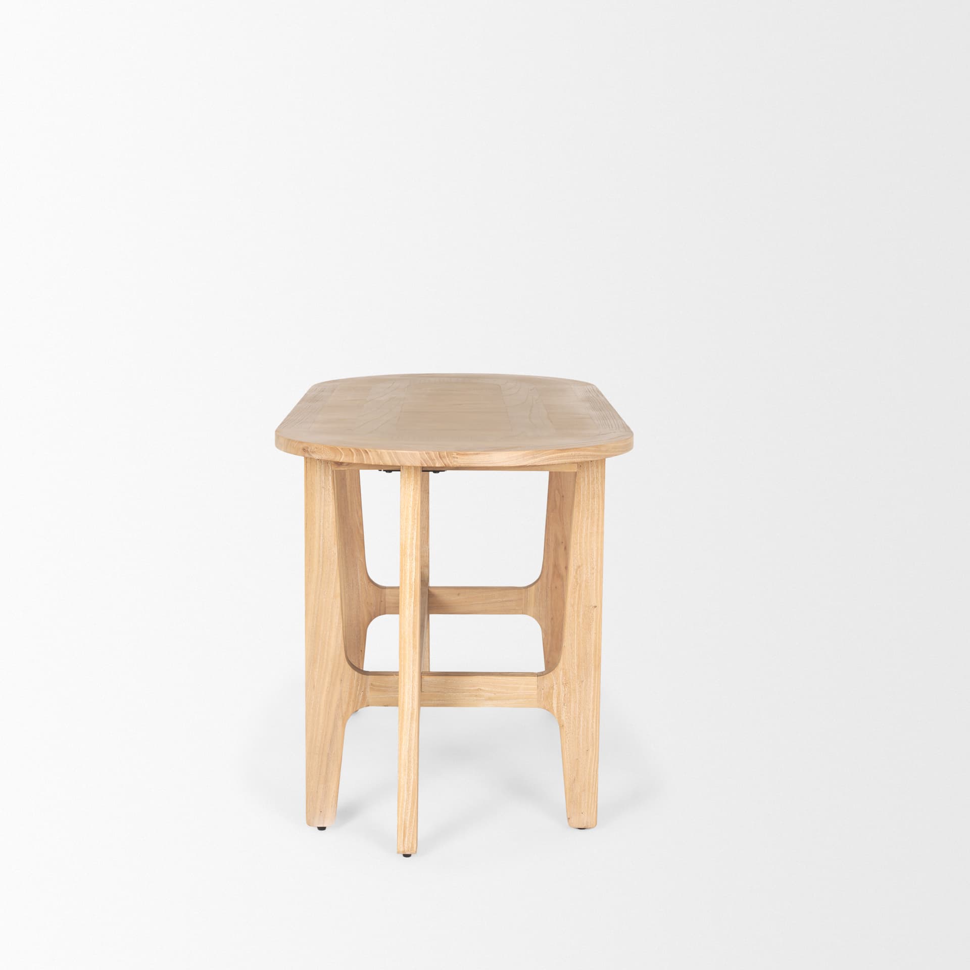 Taylin Light Brown Solid Wood Desk — product photograph