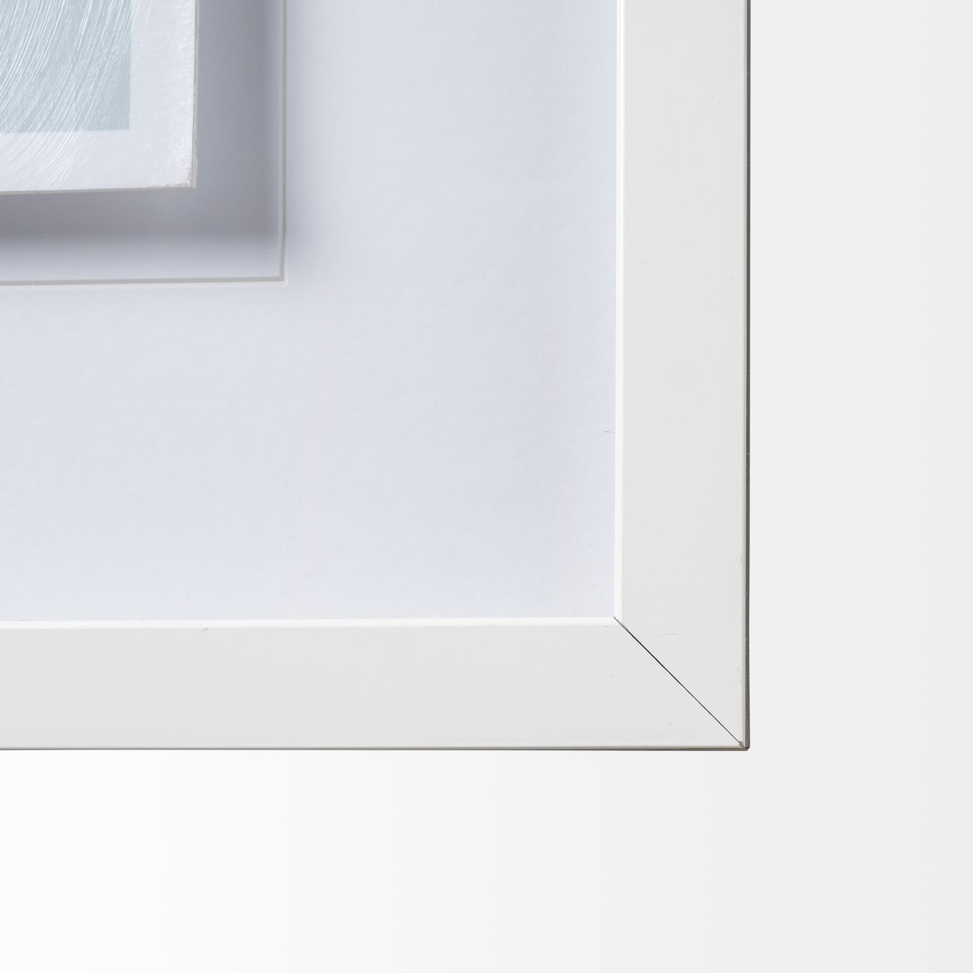 Sea Glass Sandbar II by Emma Scarvey a Hand Embellished Textured Framed Art Print Matted under Glass — product photograph