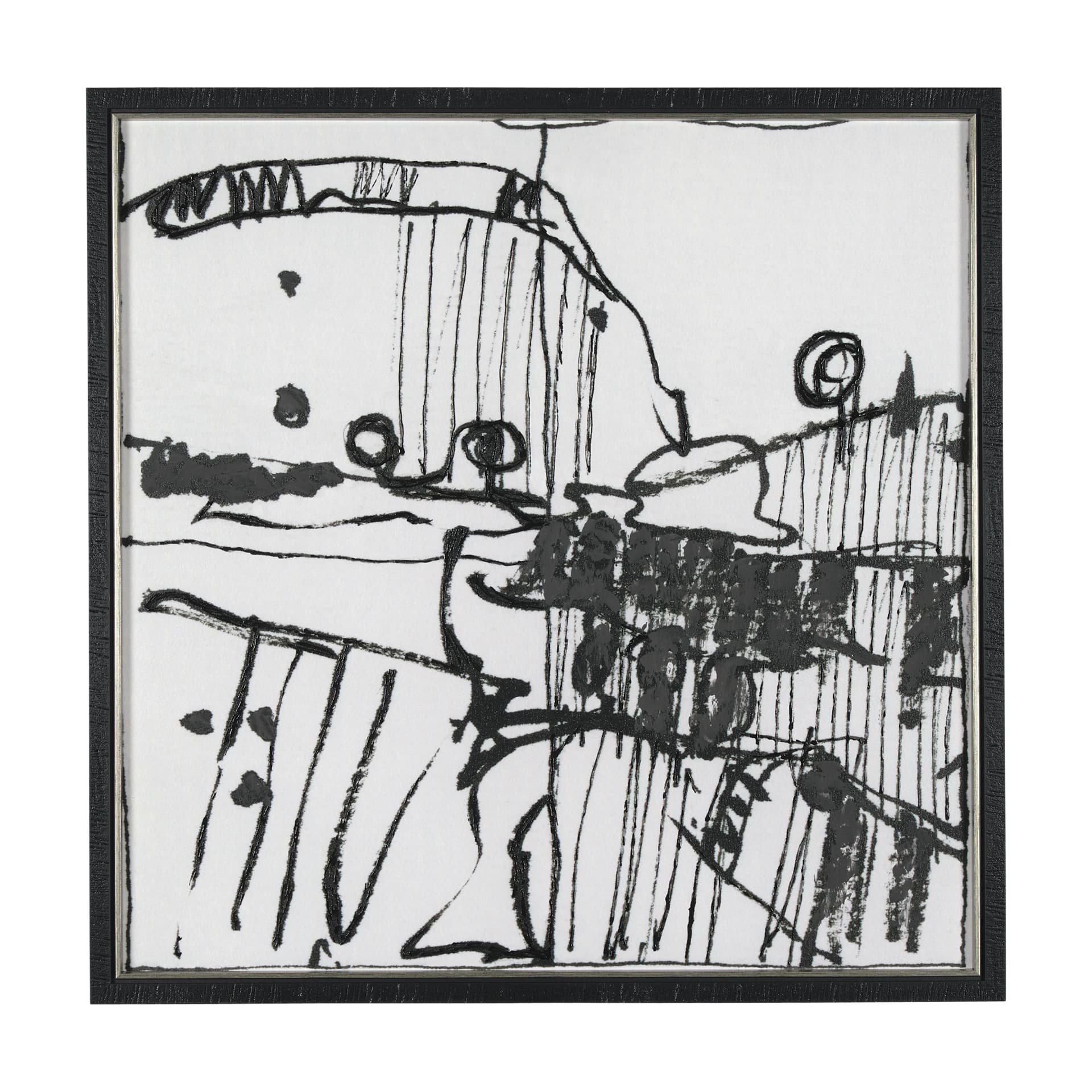 Lost Treasure Map I by Mercana Studio a Hand Embellished Textured Framed Art Print — product photograph