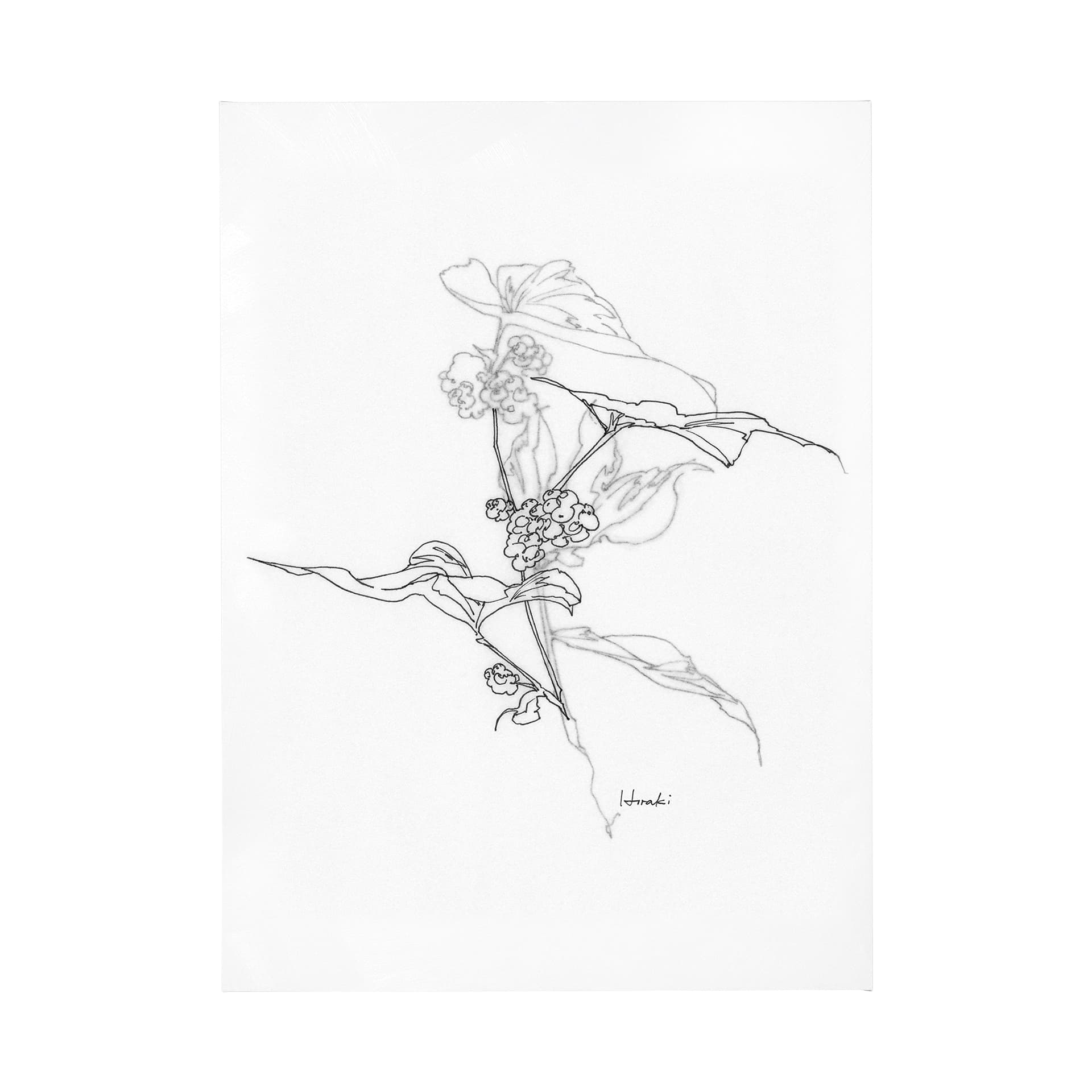 Arrangement III by Hiraki a Hand Embellished Textured Canvas — product photograph
