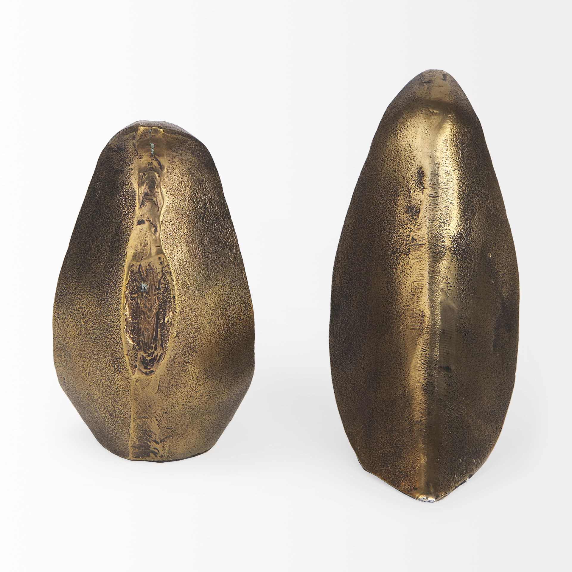 Dover (Set of 2) 15L x 4W Gold Aluminum Dove Bookends — product photograph